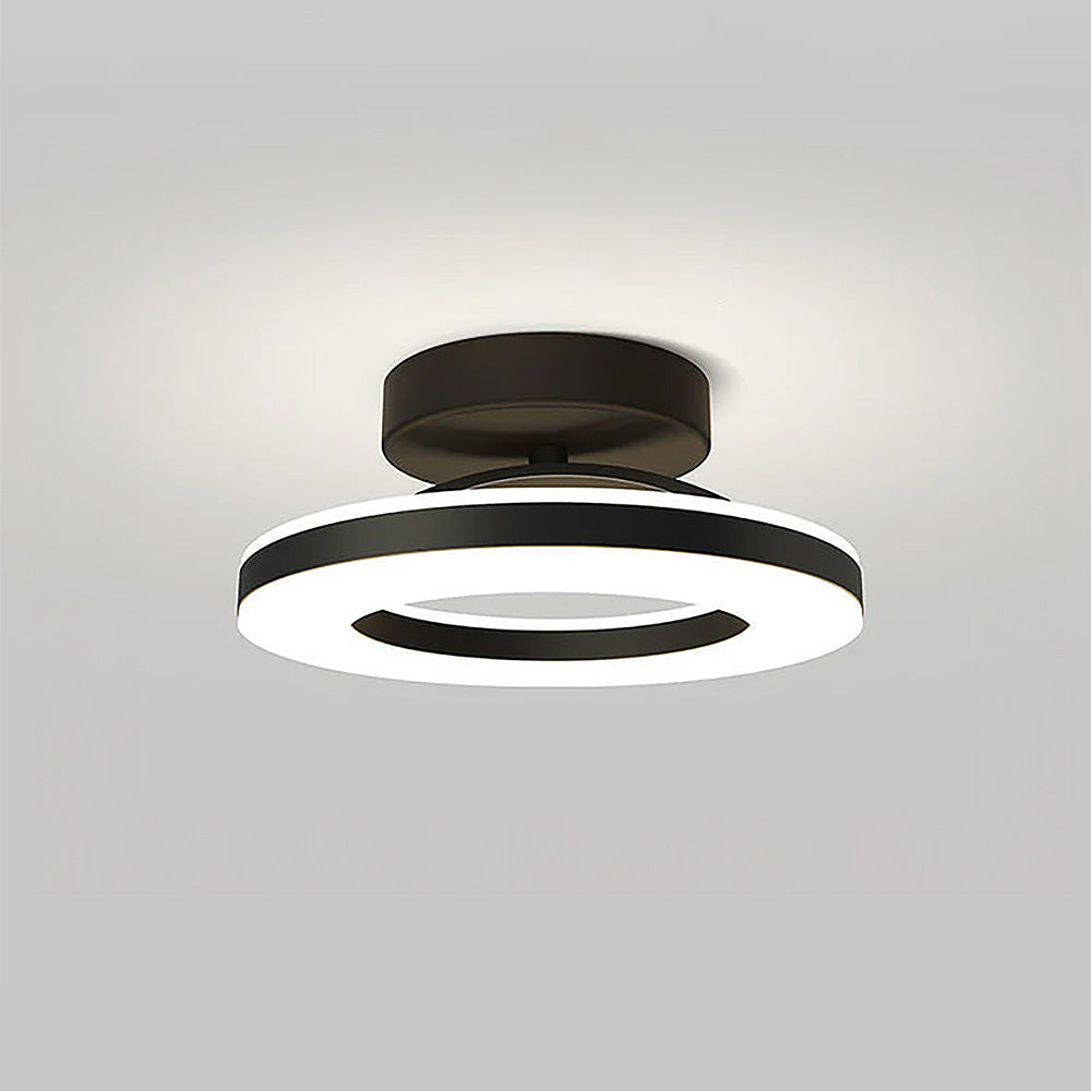 Lyra | Ceiling Light Gold Iron LED Flush Mount for Hallway and Entryway