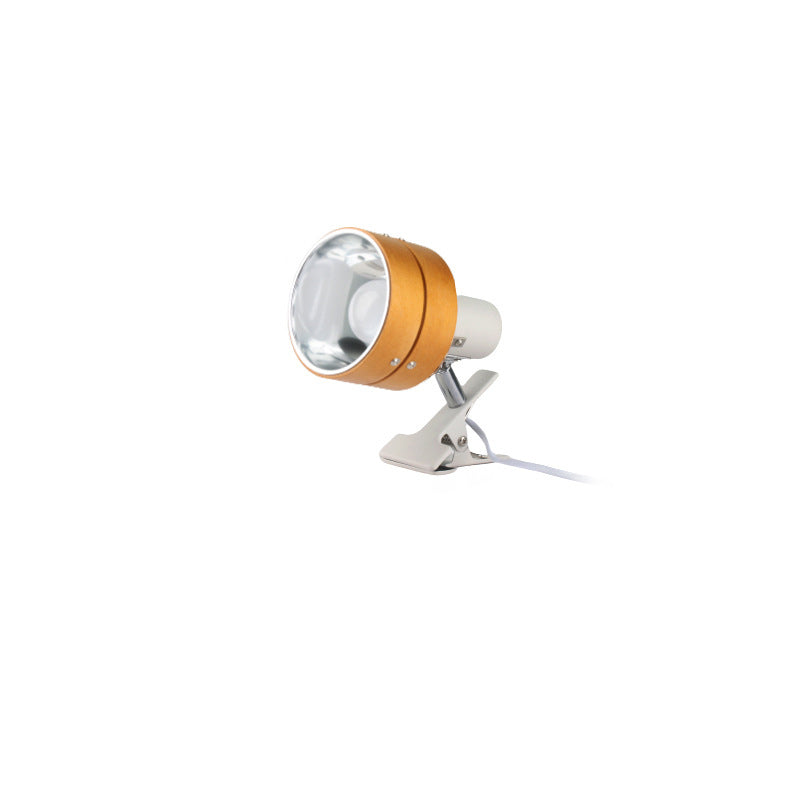 Orenna | Japanese Traditional Clip Table Lamp – Walnut Wood with Acrylic Shade
