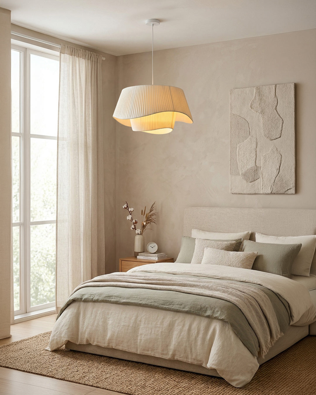 Genevieve | Minimalist LED Pendant Light for Living Room and Entryway