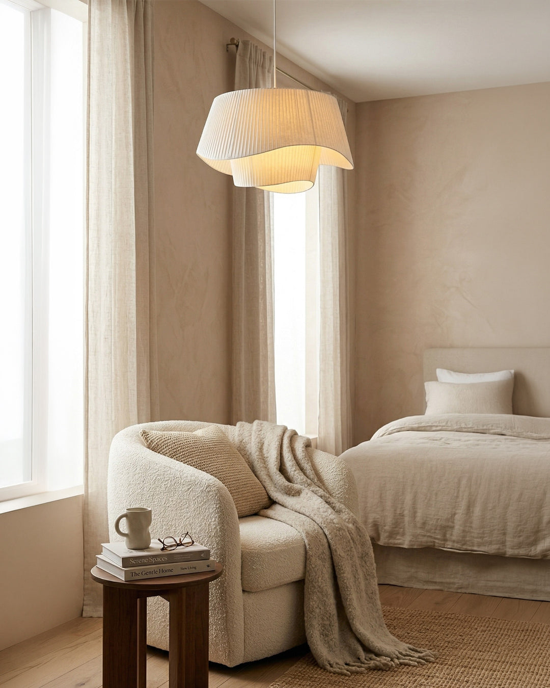 Genevieve | Minimalist LED Pendant Light for Living Room and Entryway