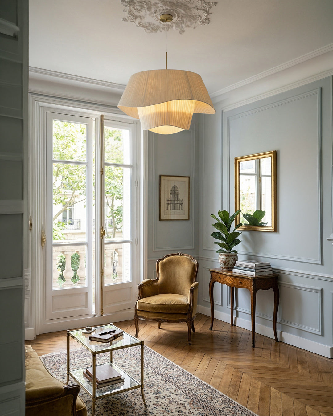 Genevieve | Minimalist LED Pendant Light for Living Room and Entryway
