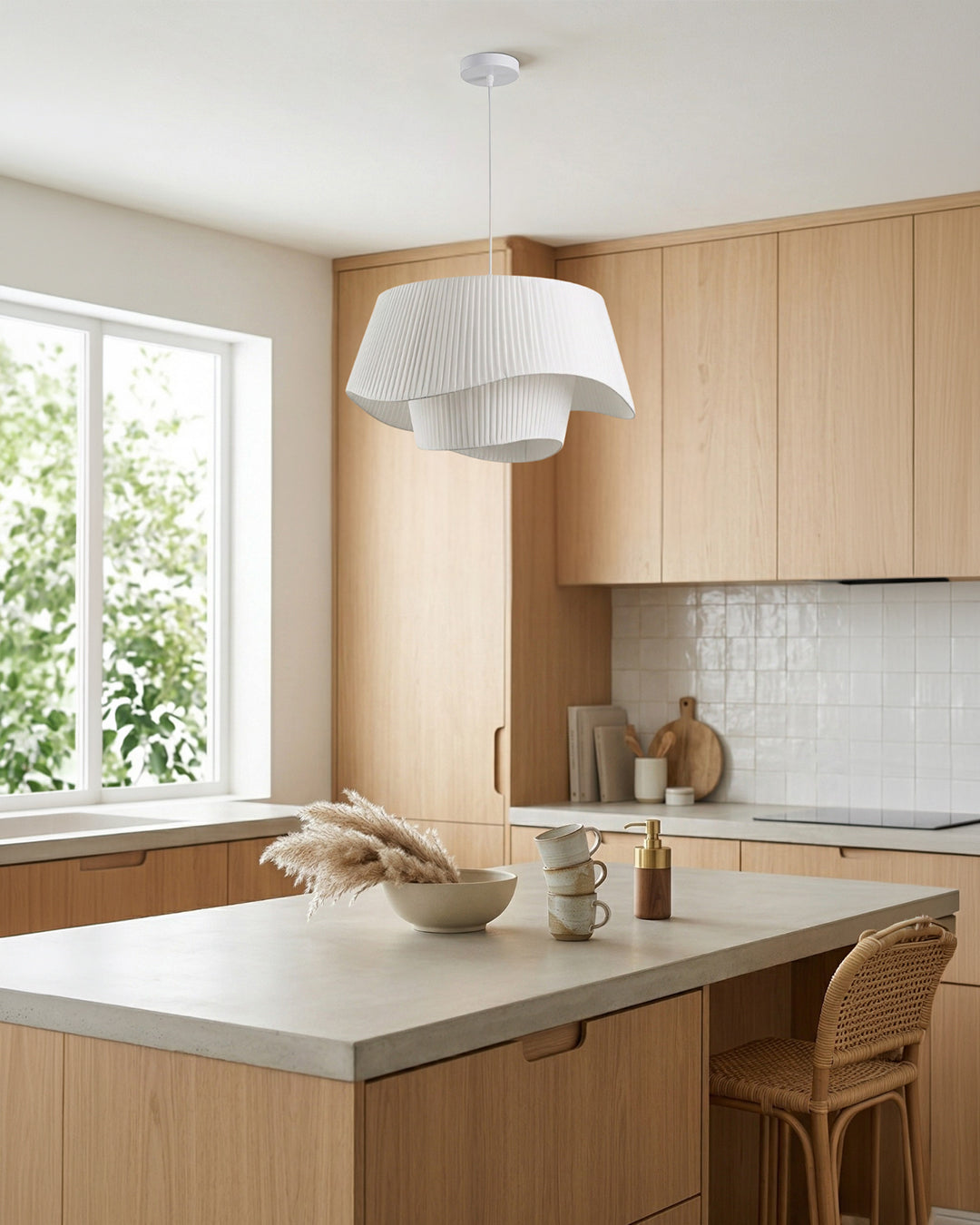 Genevieve | Minimalist LED Pendant Light for Living Room and Entryway
