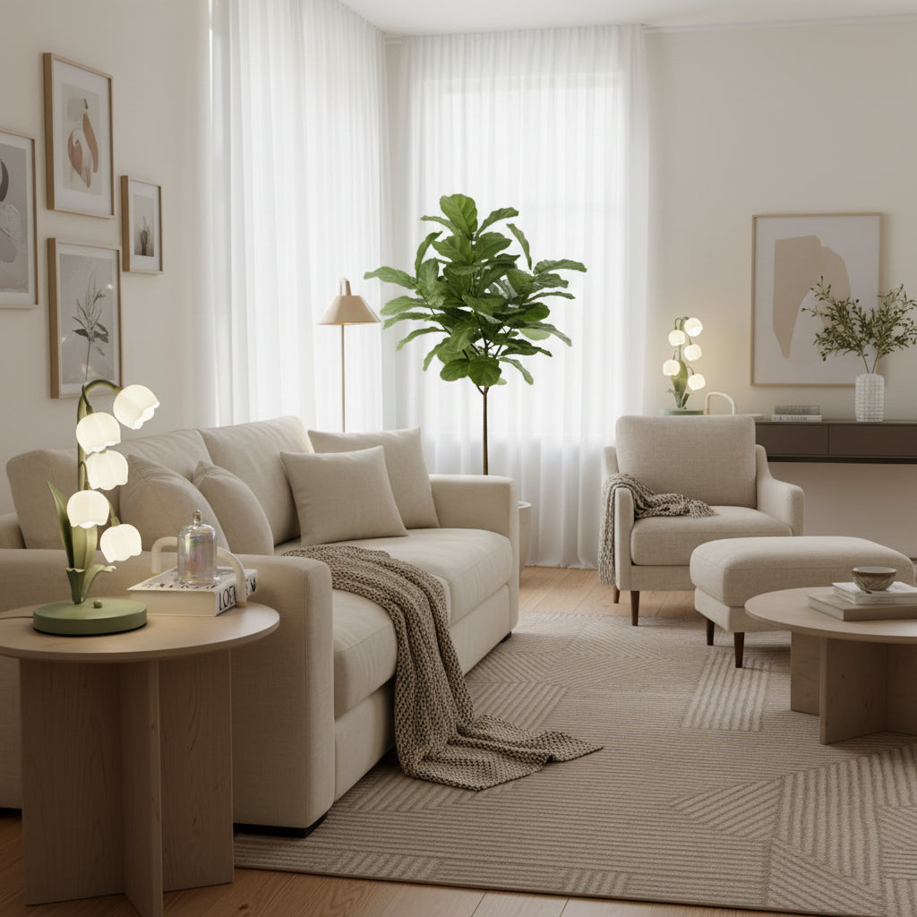 Twinkla | Contemporary Floral Orchid Accent Light for  Bedroom