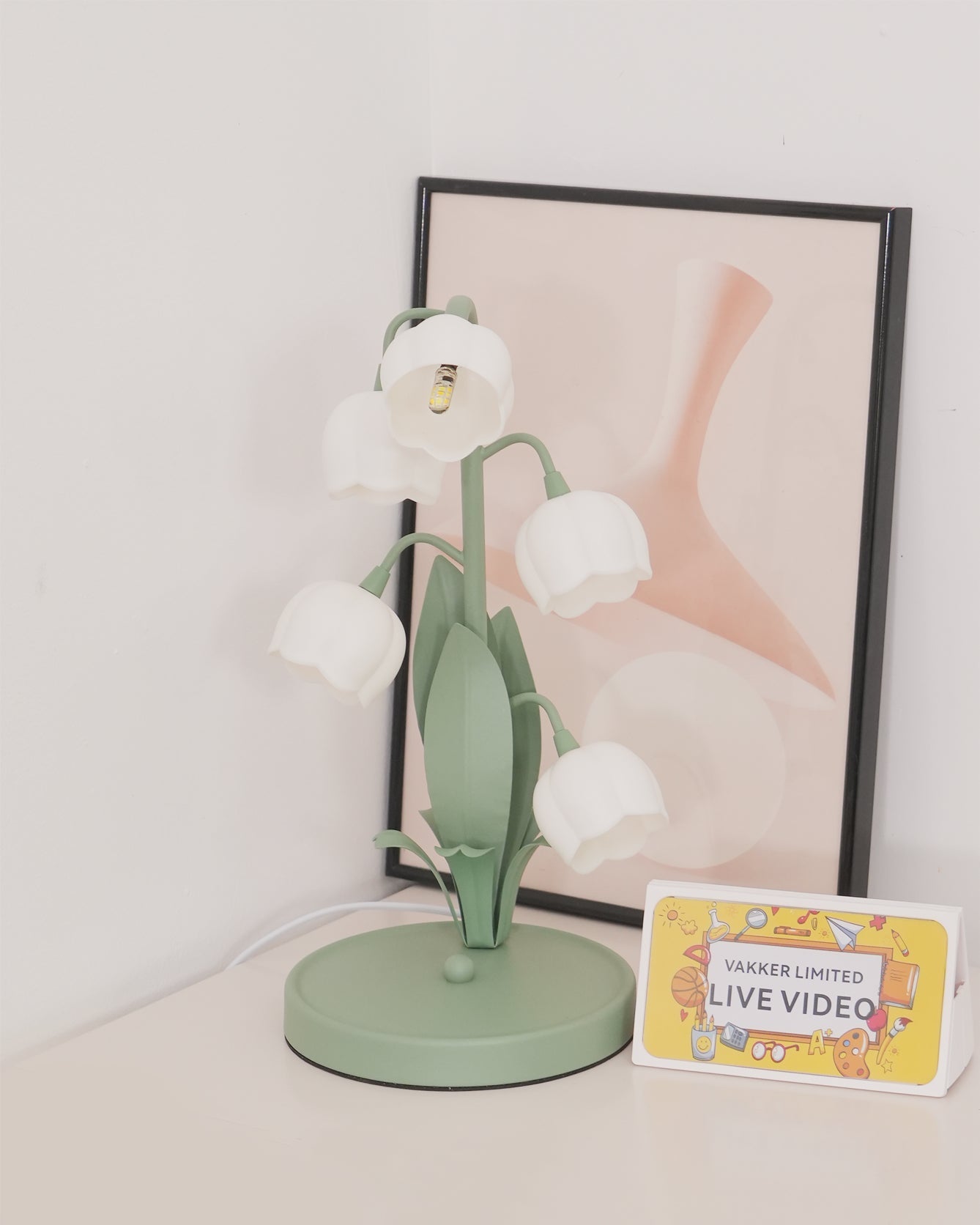 Twinkla | Contemporary Floral Orchid Accent Light for  Bedroom