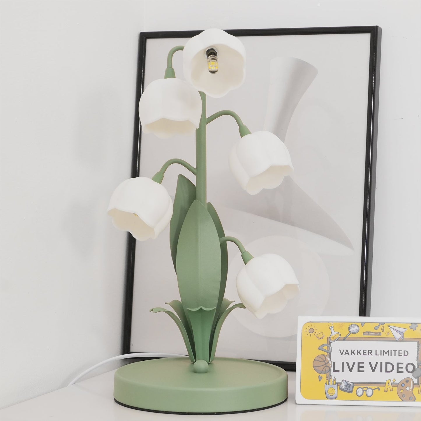 Twinkla | Contemporary Floral Orchid Accent Light for  Bedroom
