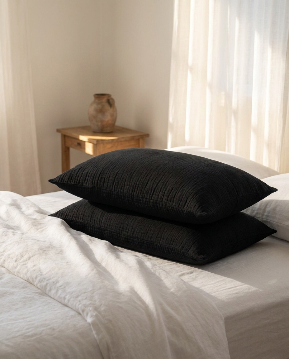 Breathable Muslin Pillowcase Set for Hair and Skin