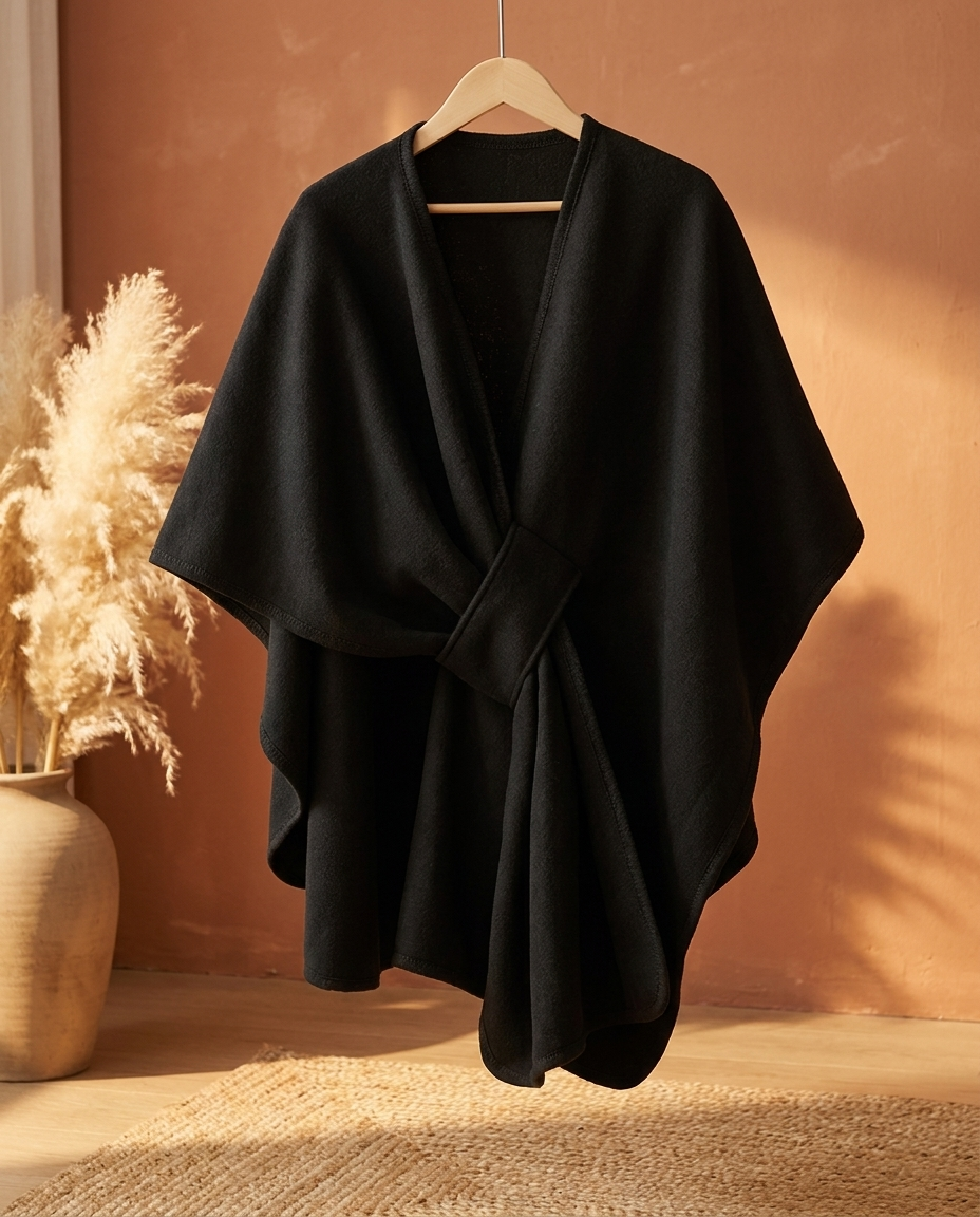 Fleece Wrap Shawl for Layering - Office to Evening