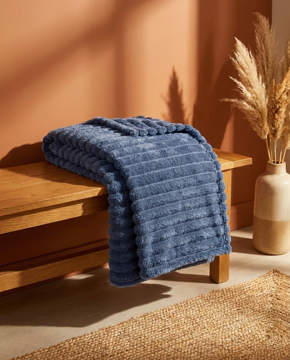 Soft Plush Fleece Blanket for Bed and Couch