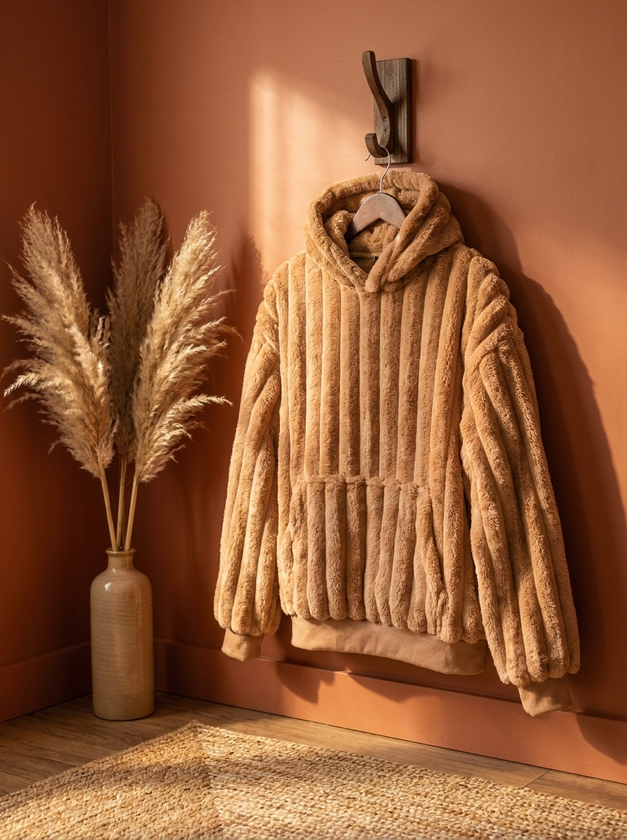 Soft Fleece Blanket Hoodie for Lounging and WFH