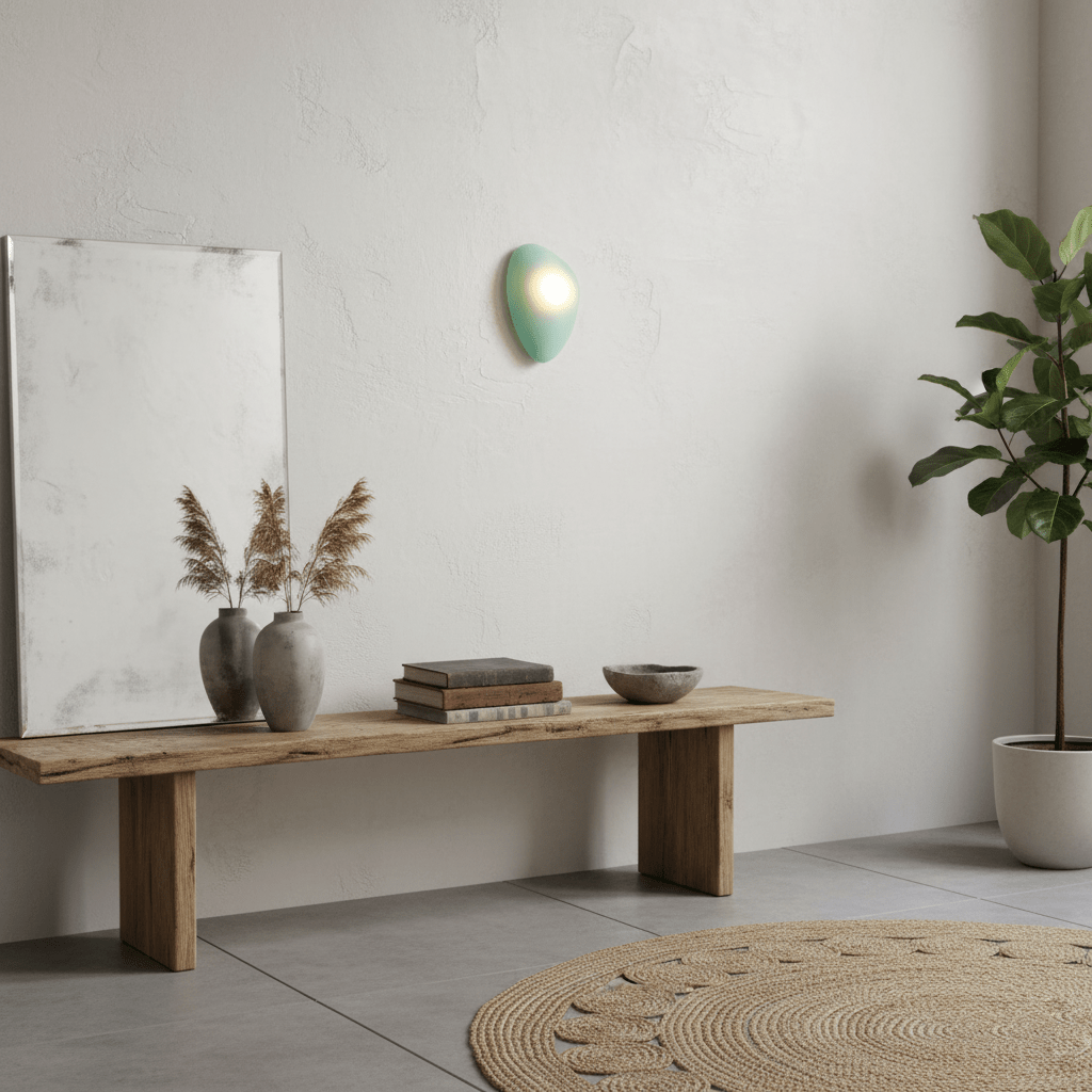 Asher | Wall Lamp Bubble Glass Light for Hallway or Office