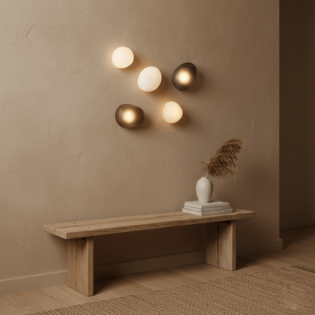 Asher | Wall Lamp Bubble Glass Light for Hallway or Office