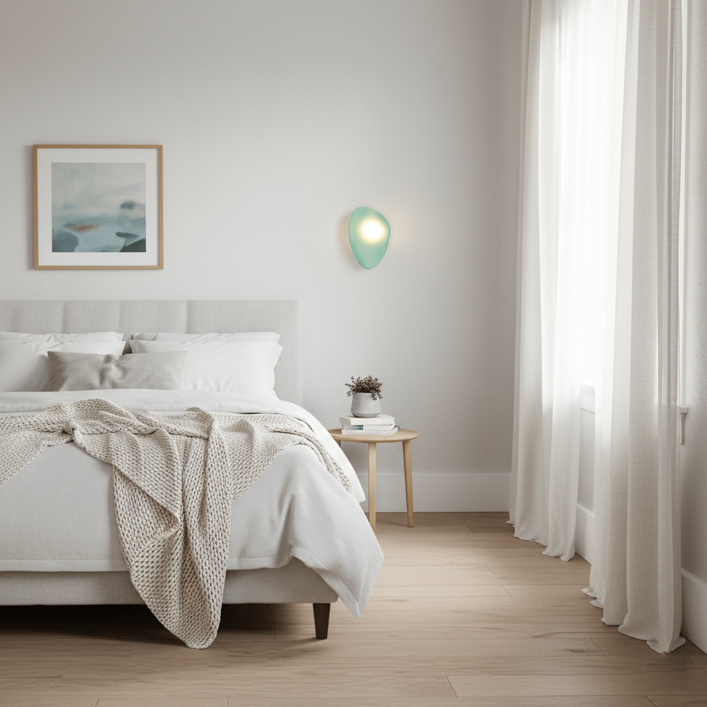 Asher | Wall Lamp Bubble Glass Light for Hallway or Office