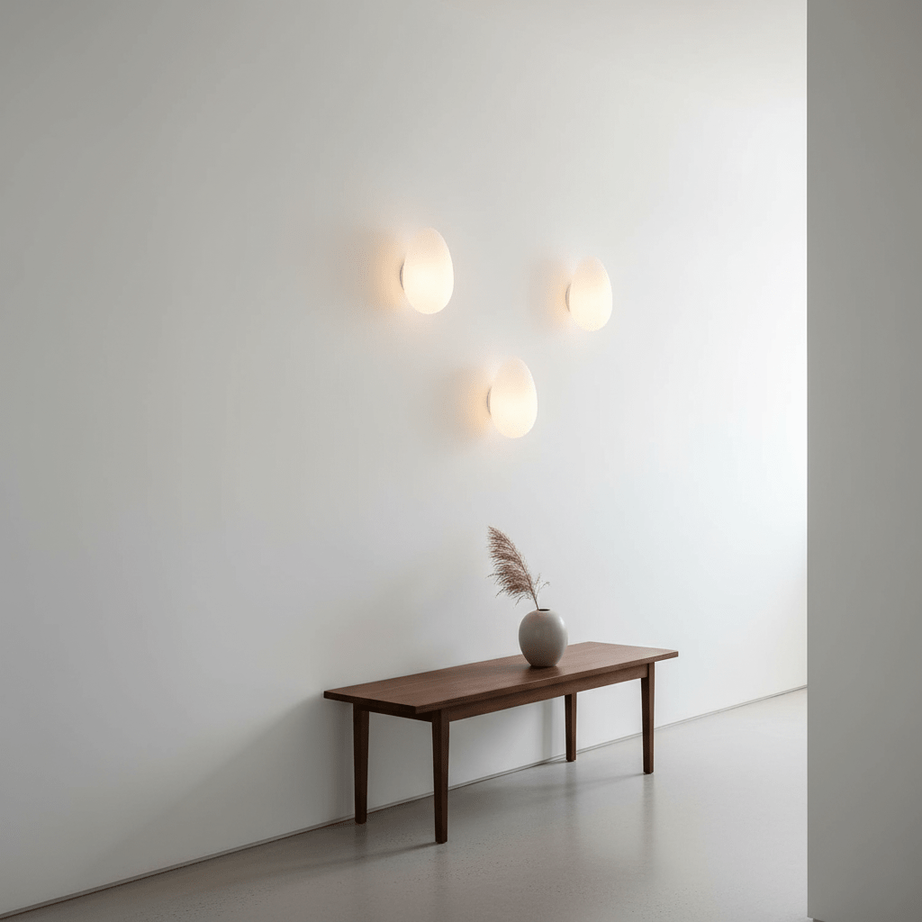 Asher | Wall Lamp Bubble Glass Light for Hallway or Office
