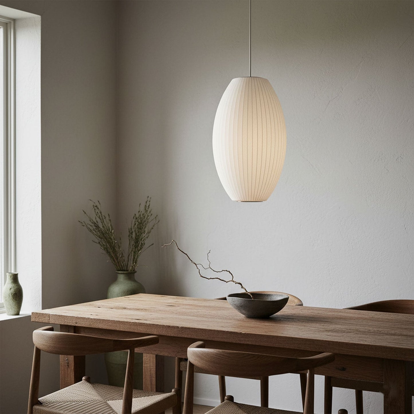 Nyla | Modern Glass Glow Pendant Light Living Room