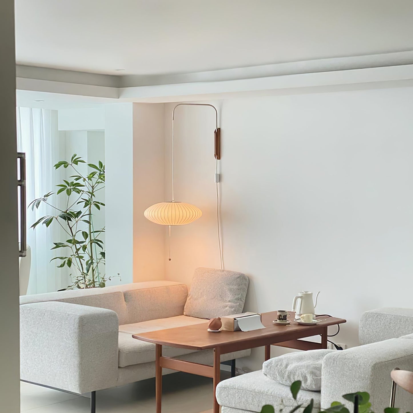 Viora | Minimalist Rice Paper Wall Lamp Ambient Wall Lighting