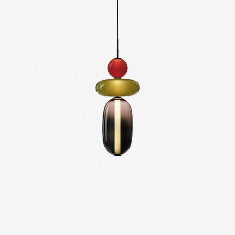 Mara | Colored Glass Pendant Lamp Bedroom Entryway Hanging