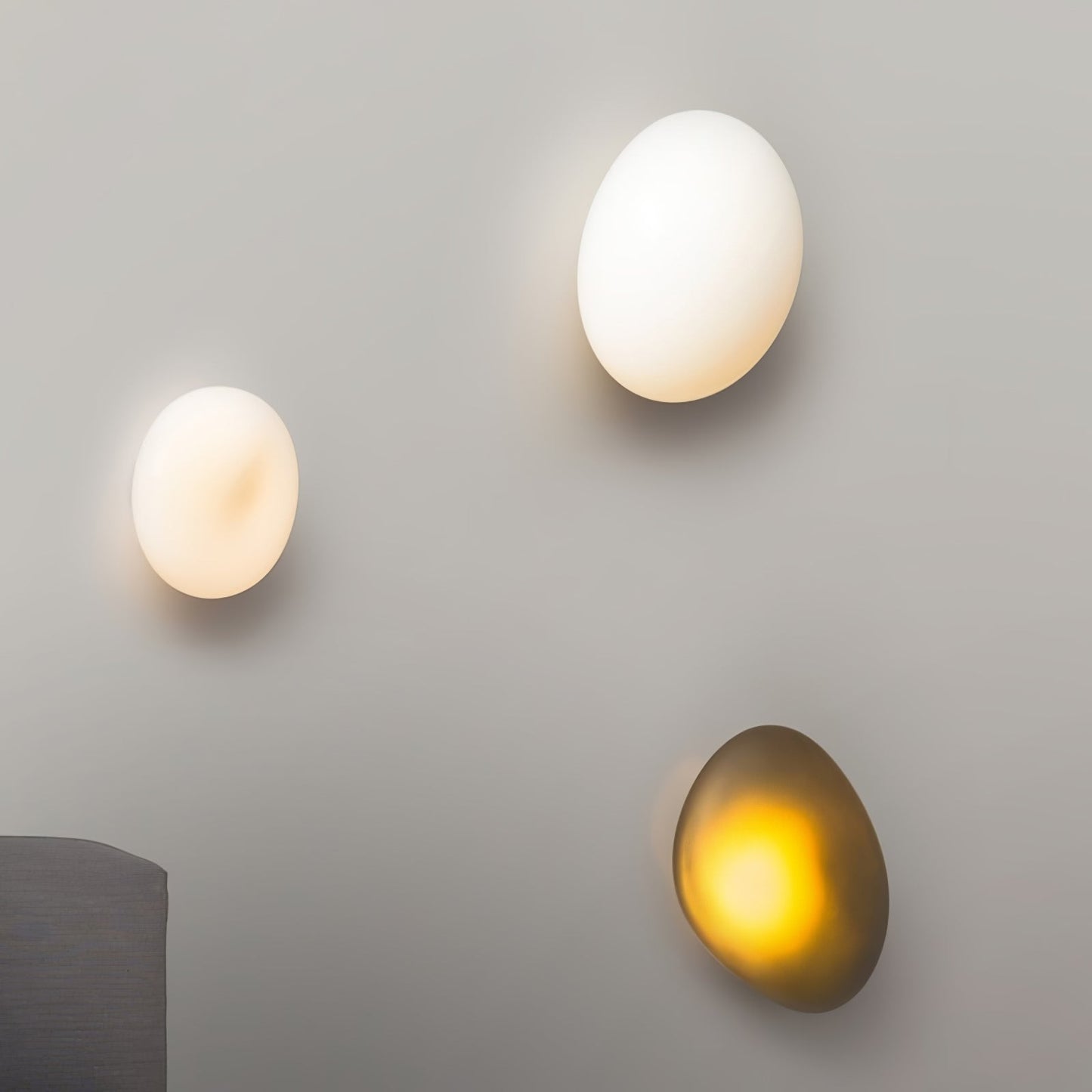 Asher | Wall Lamp Bubble Glass Light for Hallway or Office