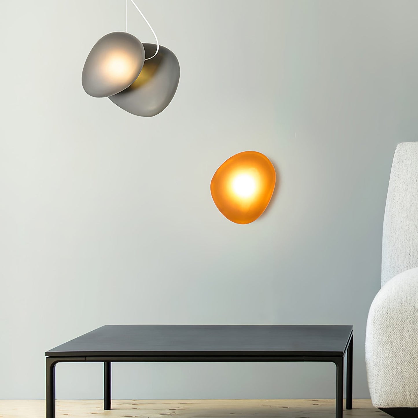 Asher | Wall Lamp Bubble Glass Light for Hallway or Office