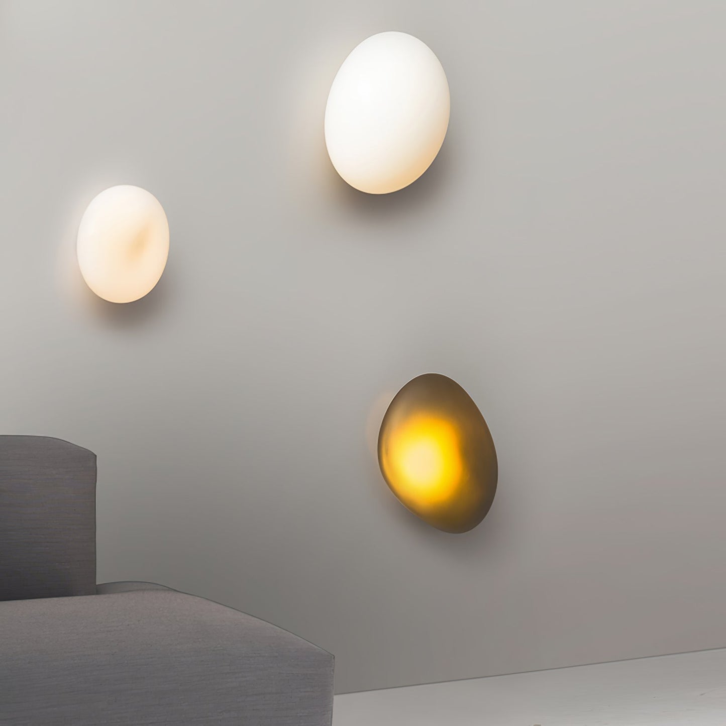 Asher | Wall Lamp Bubble Glass Light for Hallway or Office