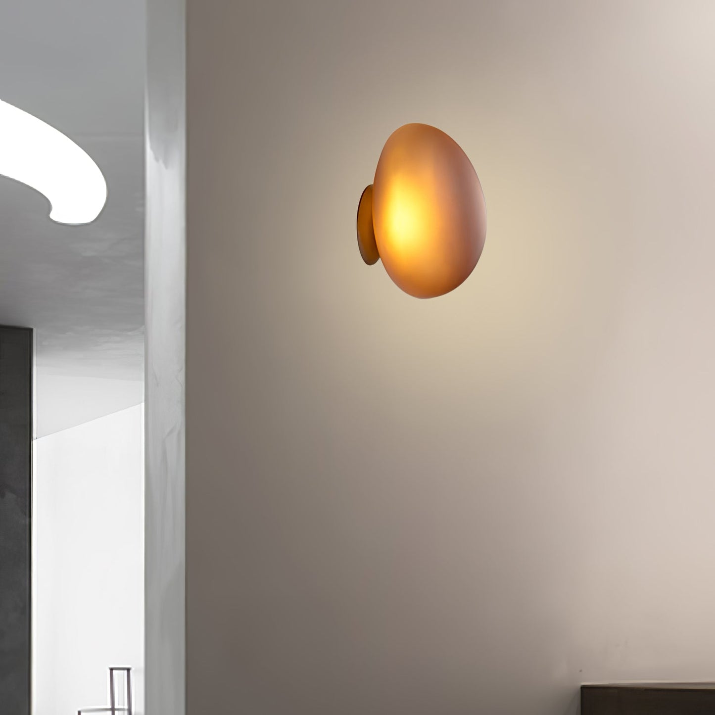 Asher | Wall Lamp Bubble Glass Light for Hallway or Office