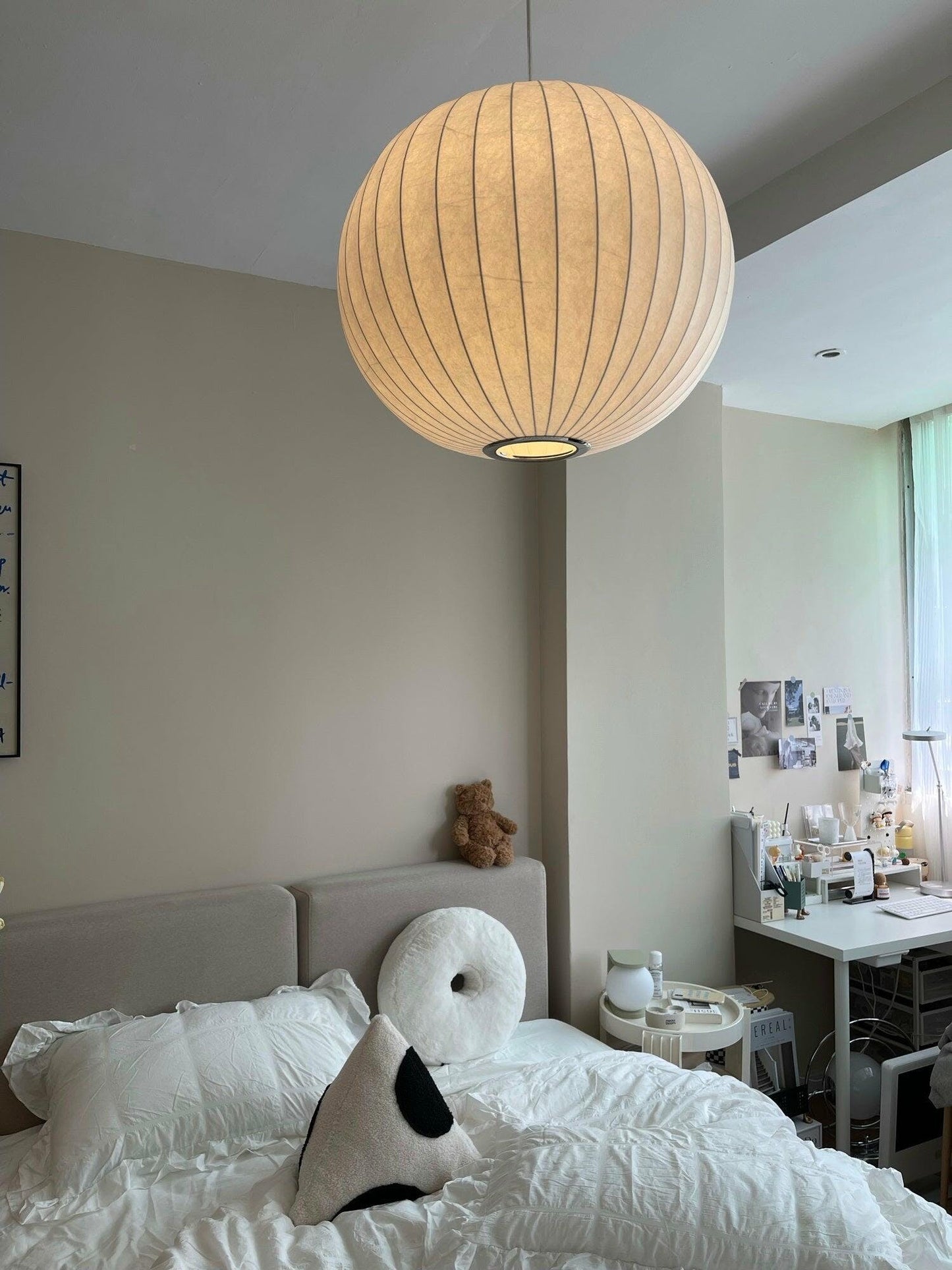 Nyla | Modern Glass Glow Pendant Light Living Room