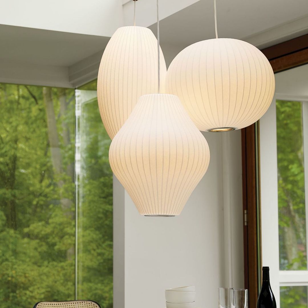 Nyla | Modern Glass Glow Pendant Light Living Room