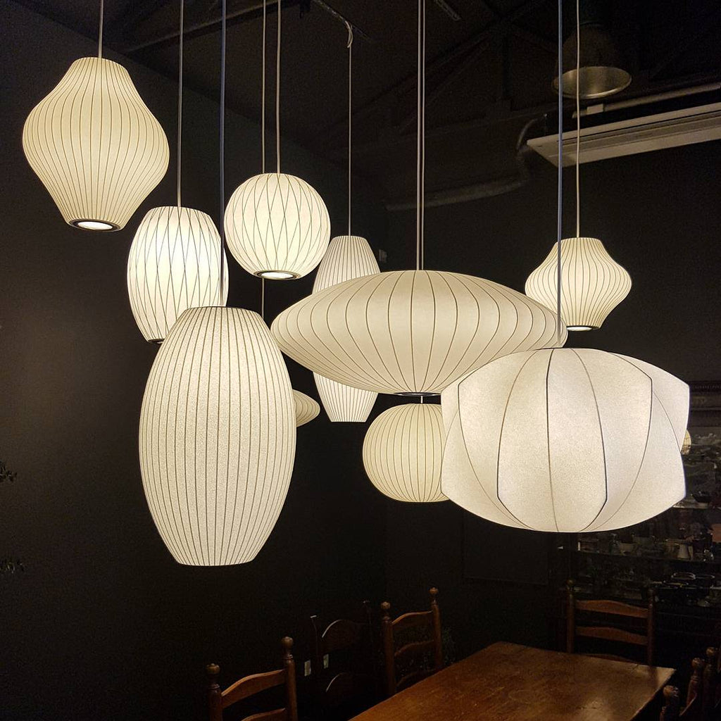 Nyla | Modern Glass Glow Pendant Light Living Room