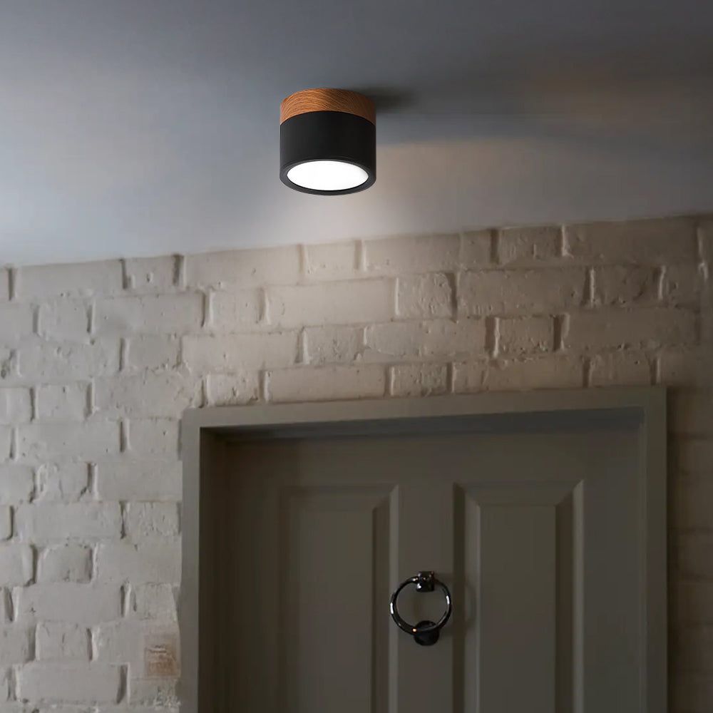Noor | Flush Ceiling Lights, Cylinder