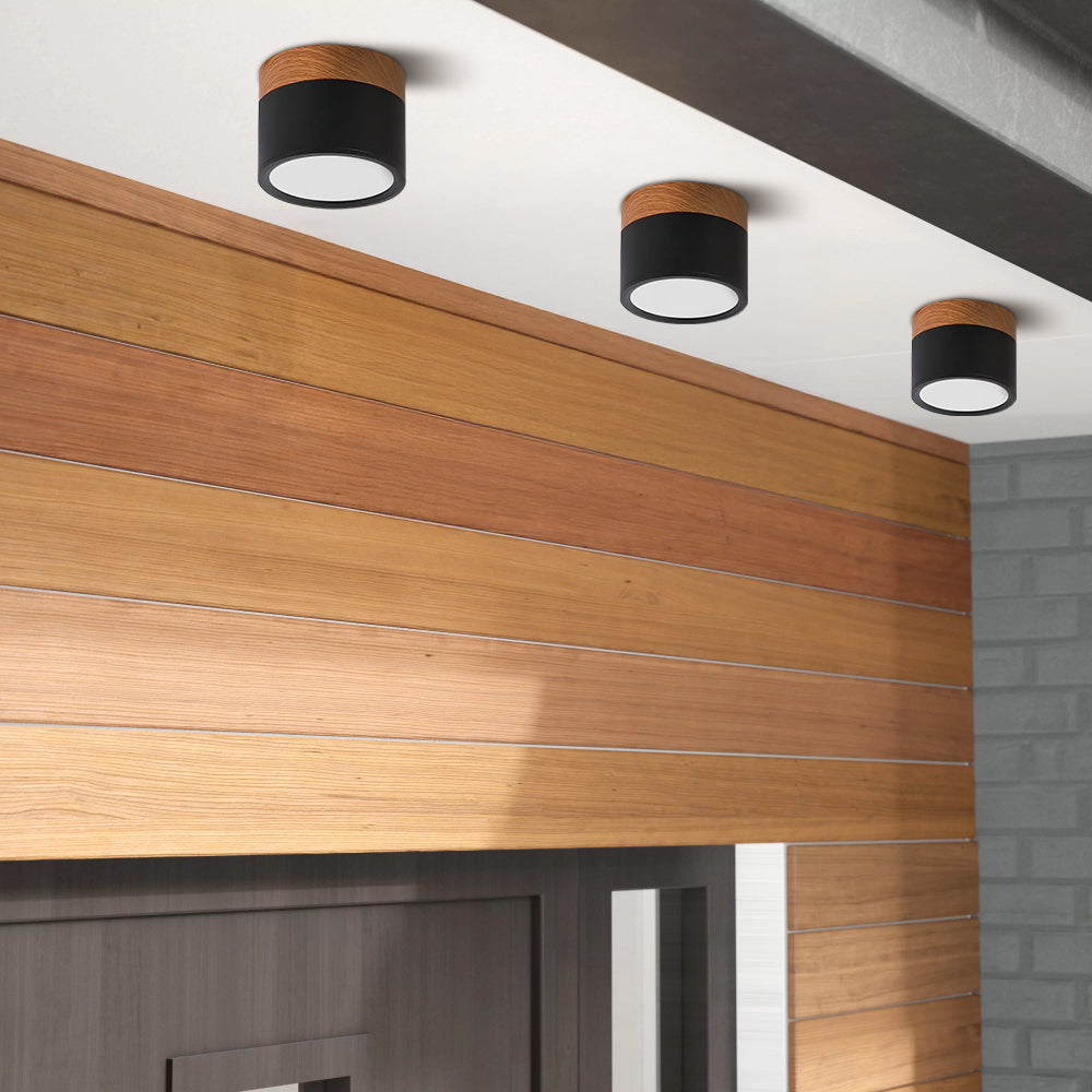 Noor | Flush Ceiling Lights, Cylinder