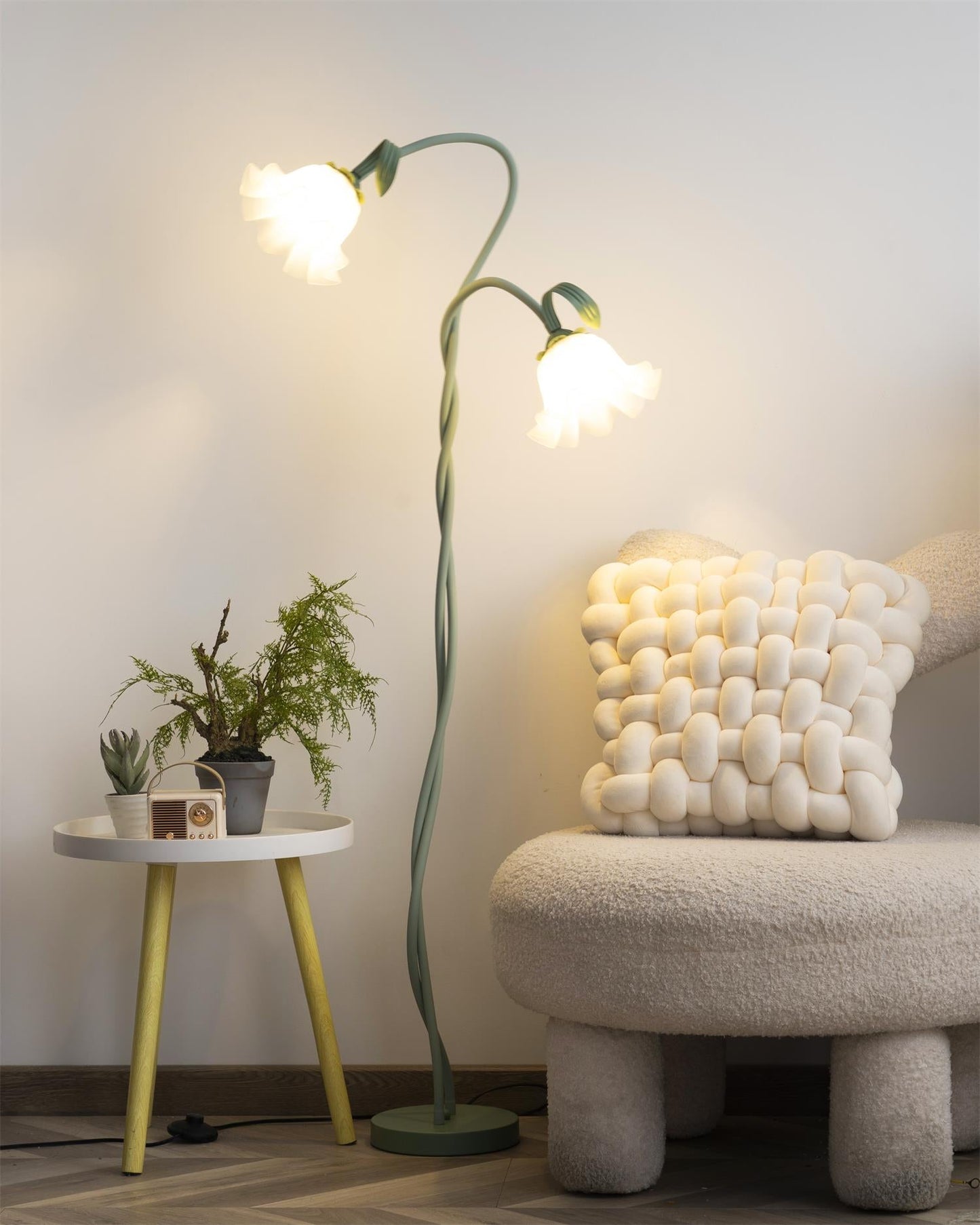 Flower | Floor Lamp Metal Body, Living Room