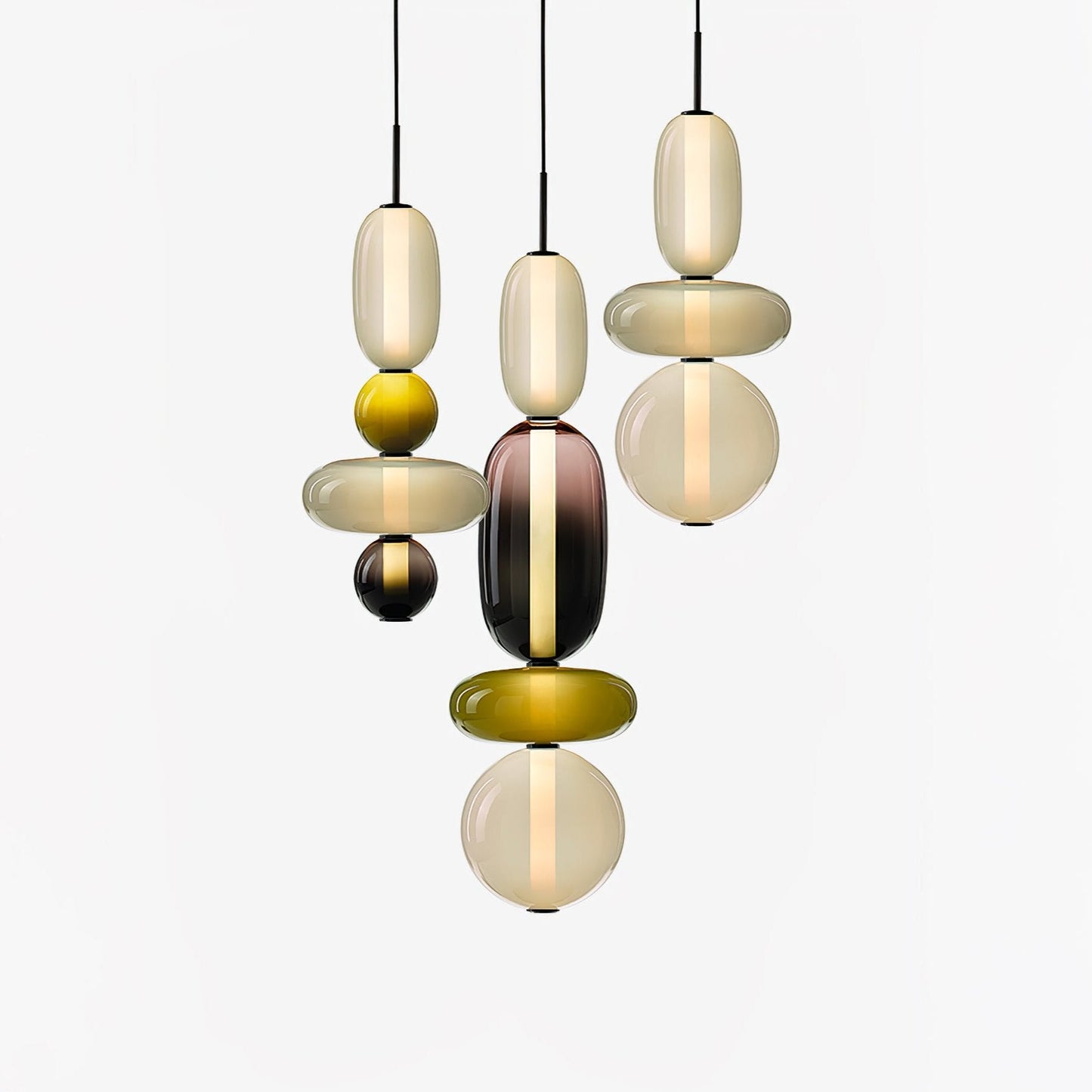 Mara | Colored Glass Pendant Lamp Bedroom Entryway Hanging
