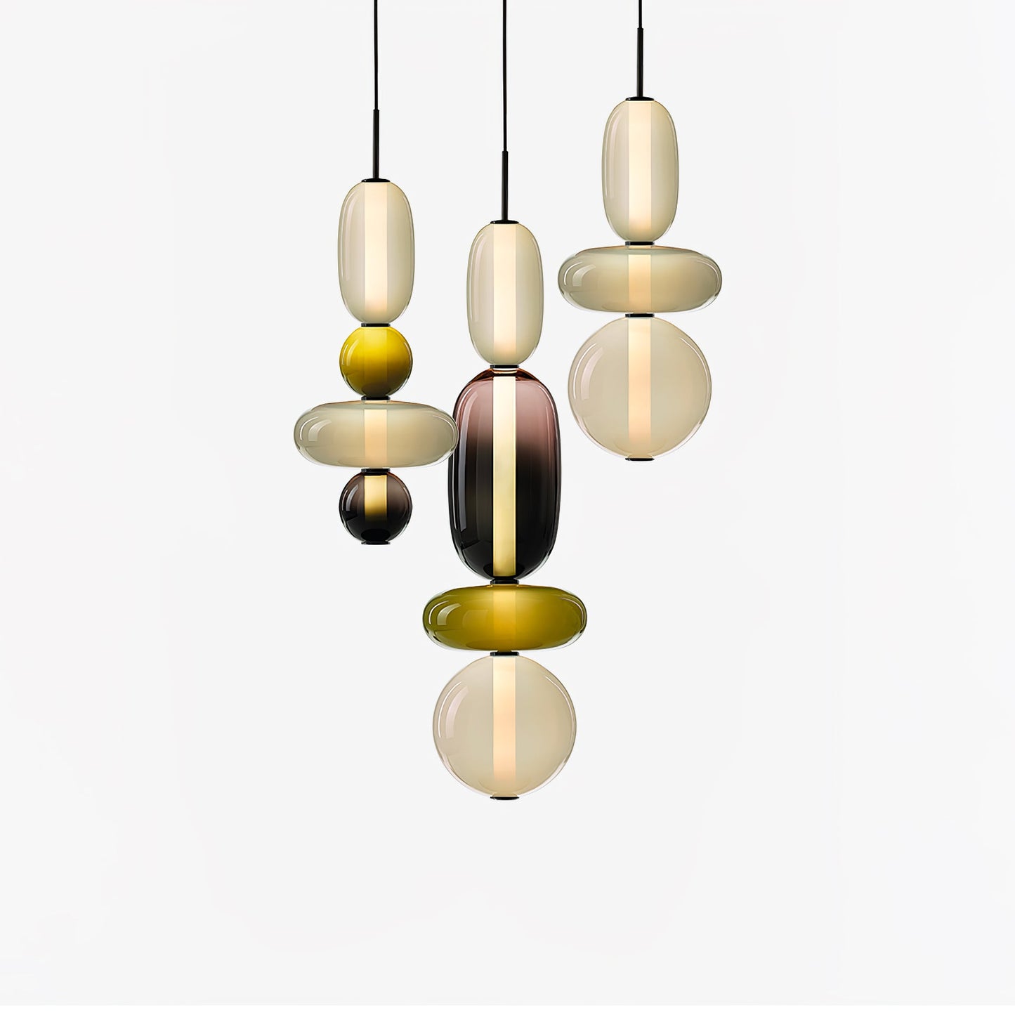 Mara | Colored Glass Pendant Lamp Bedroom Entryway Hanging