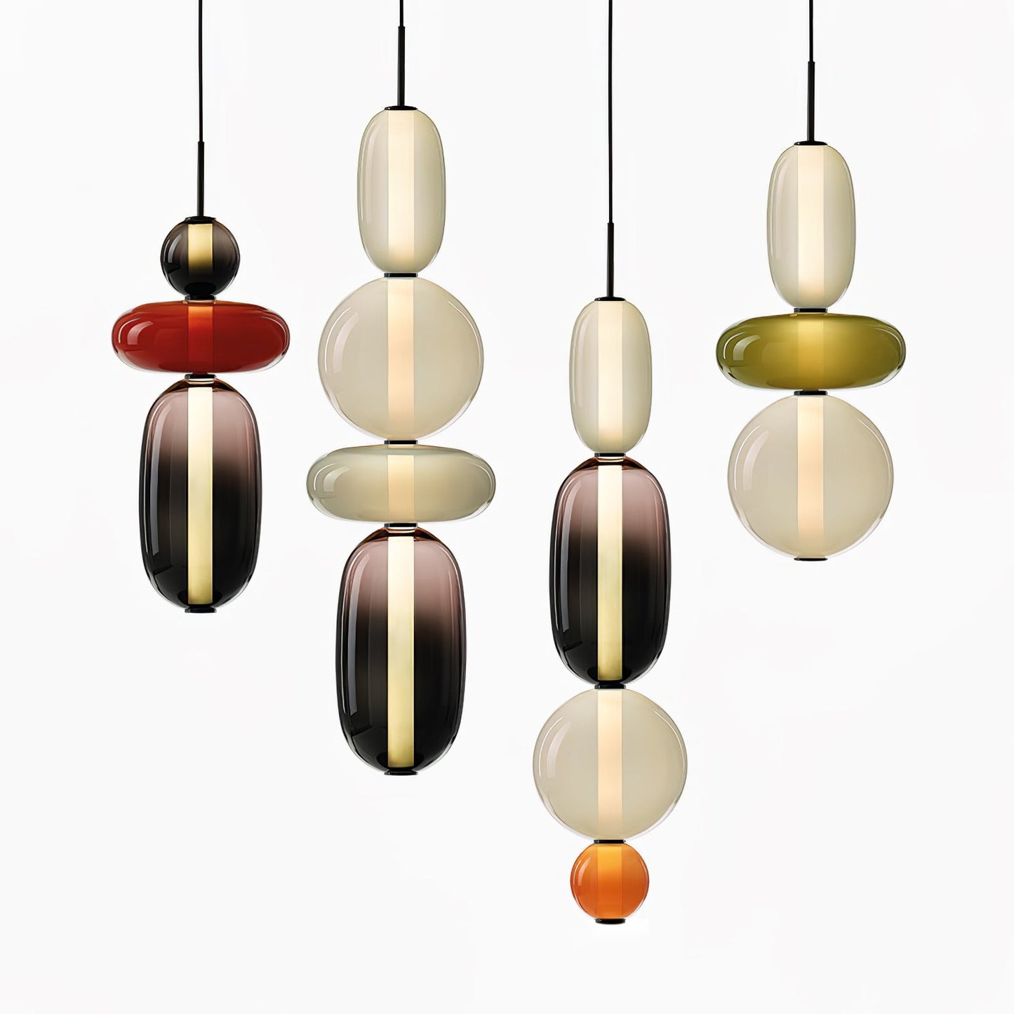 Mara | Colored Glass Pendant Lamp Bedroom Entryway Hanging