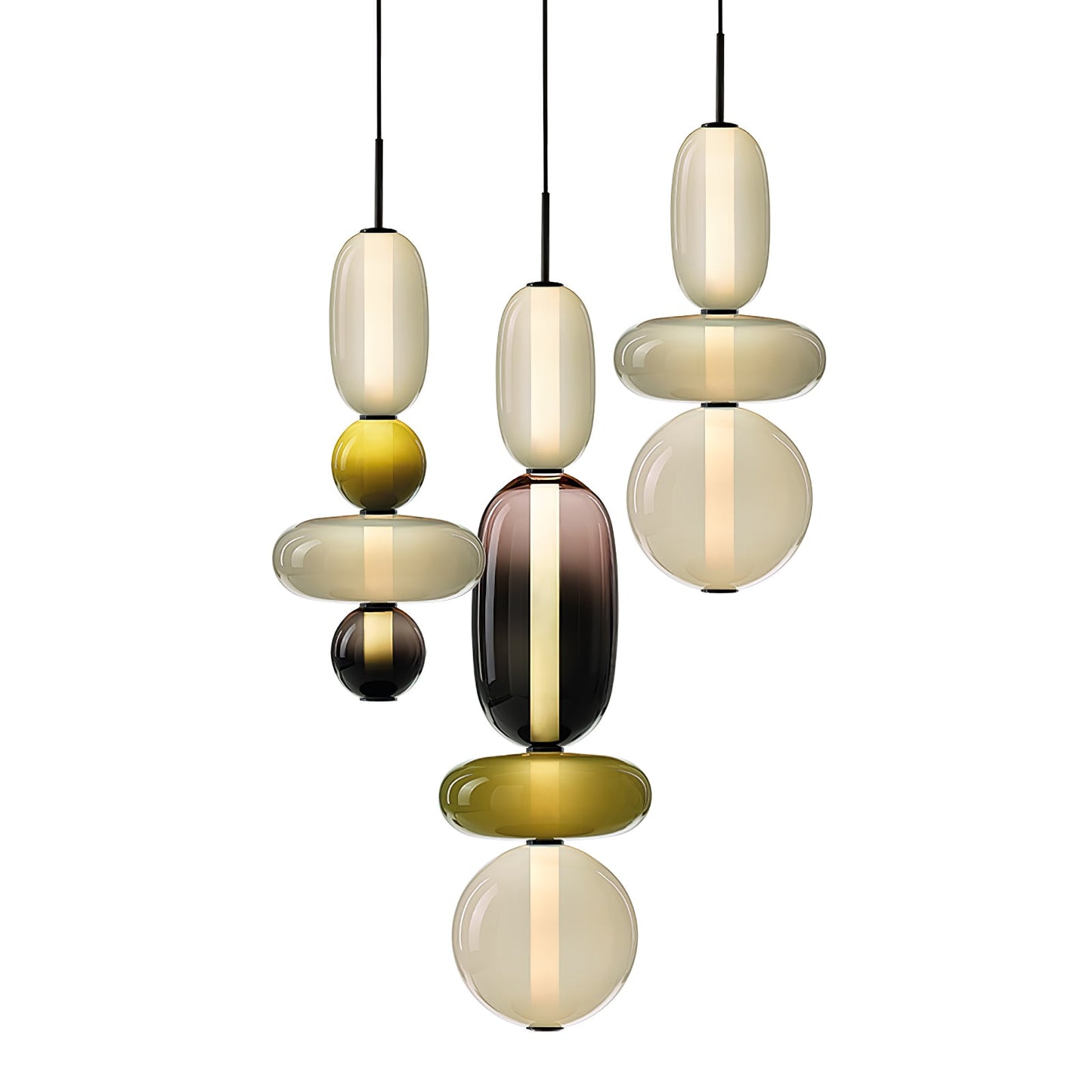 Mara | Colored Glass Pendant Lamp Bedroom Entryway Hanging