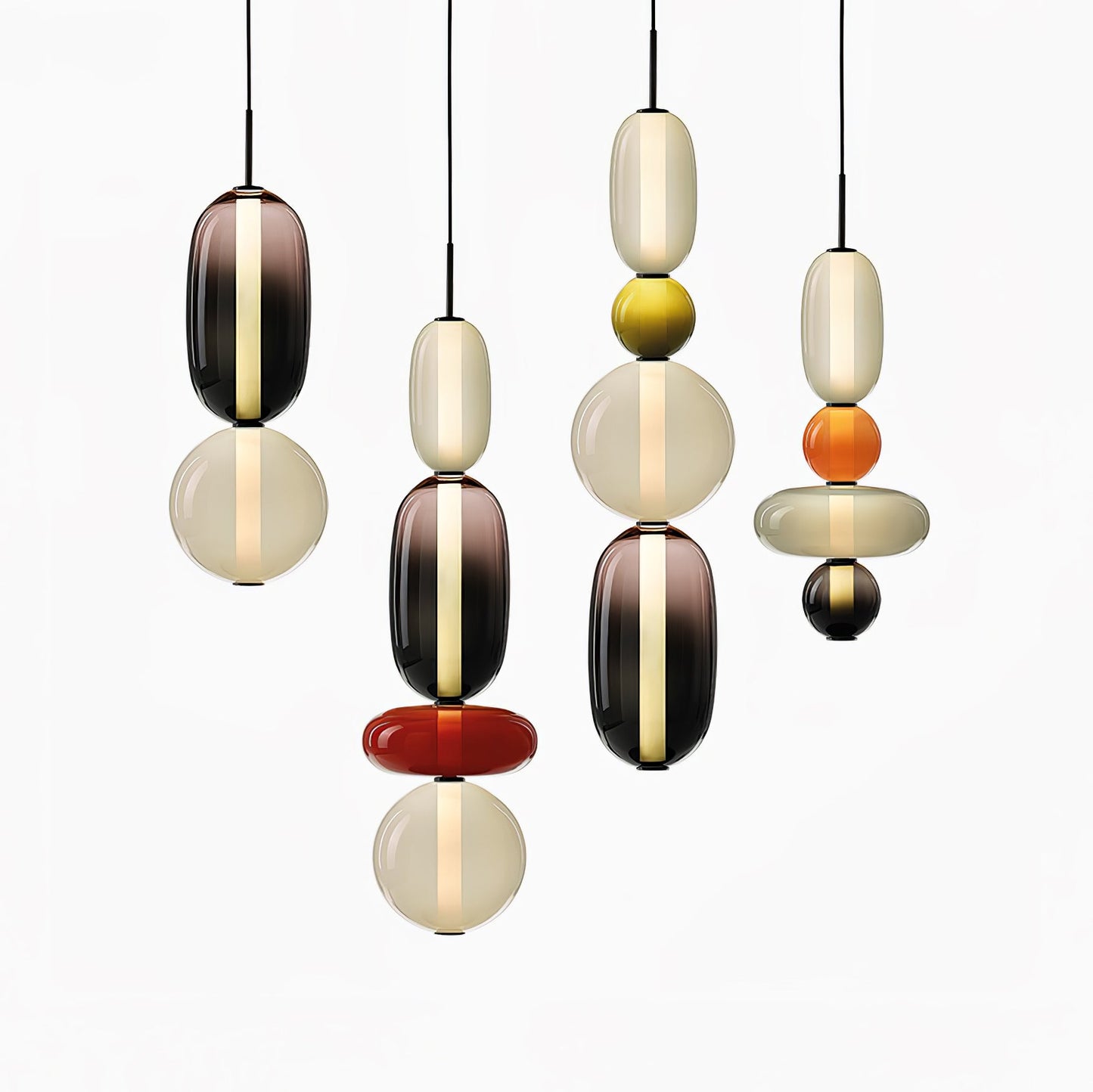 Mara | Colored Glass Pendant Lamp Bedroom Entryway Hanging