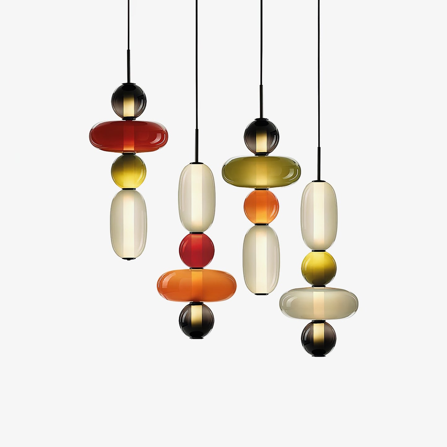 Mara | Colored Glass Pendant Lamp Bedroom Entryway Hanging