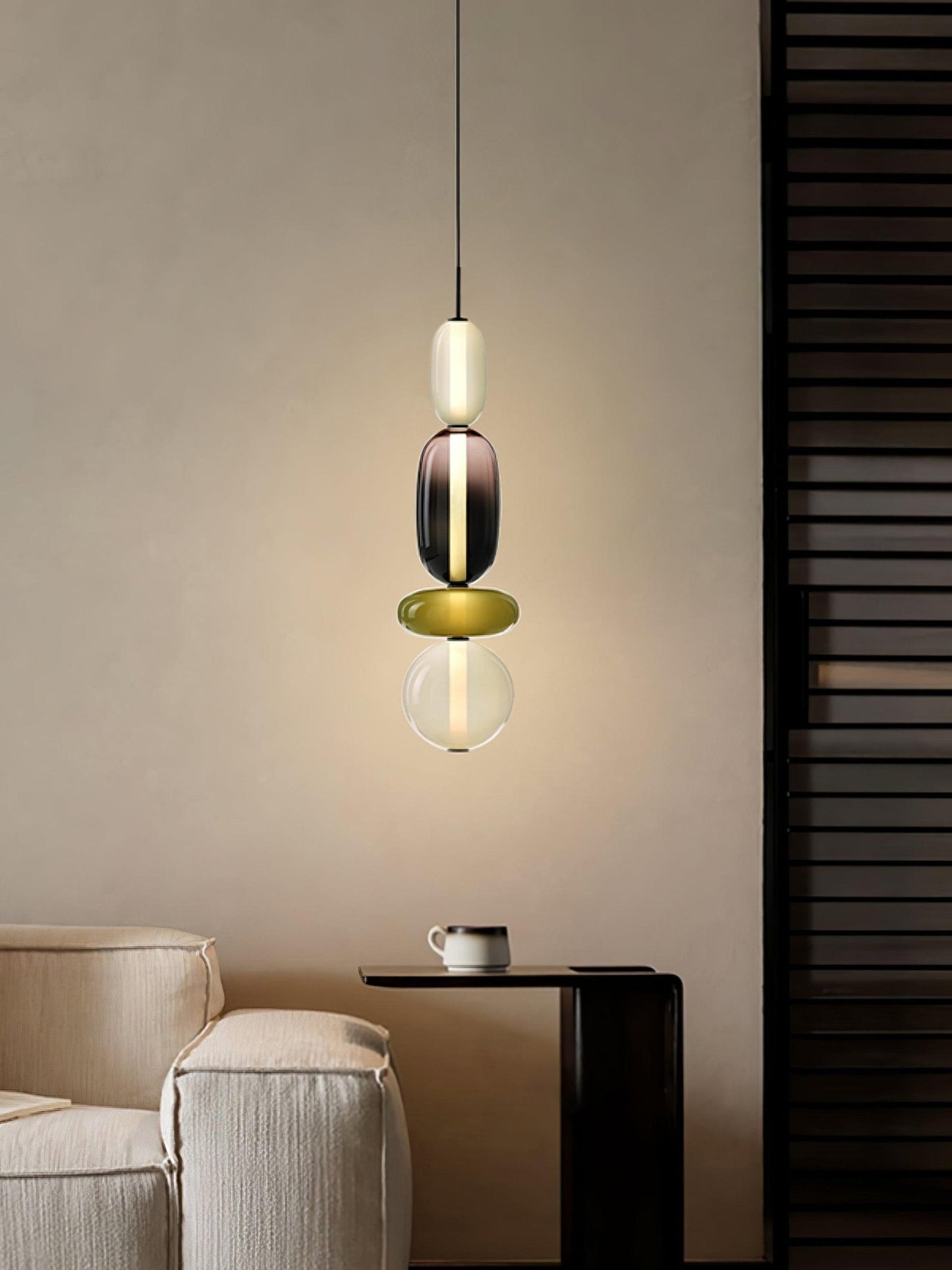 Mara | Colored Glass Pendant Lamp Bedroom Entryway Hanging