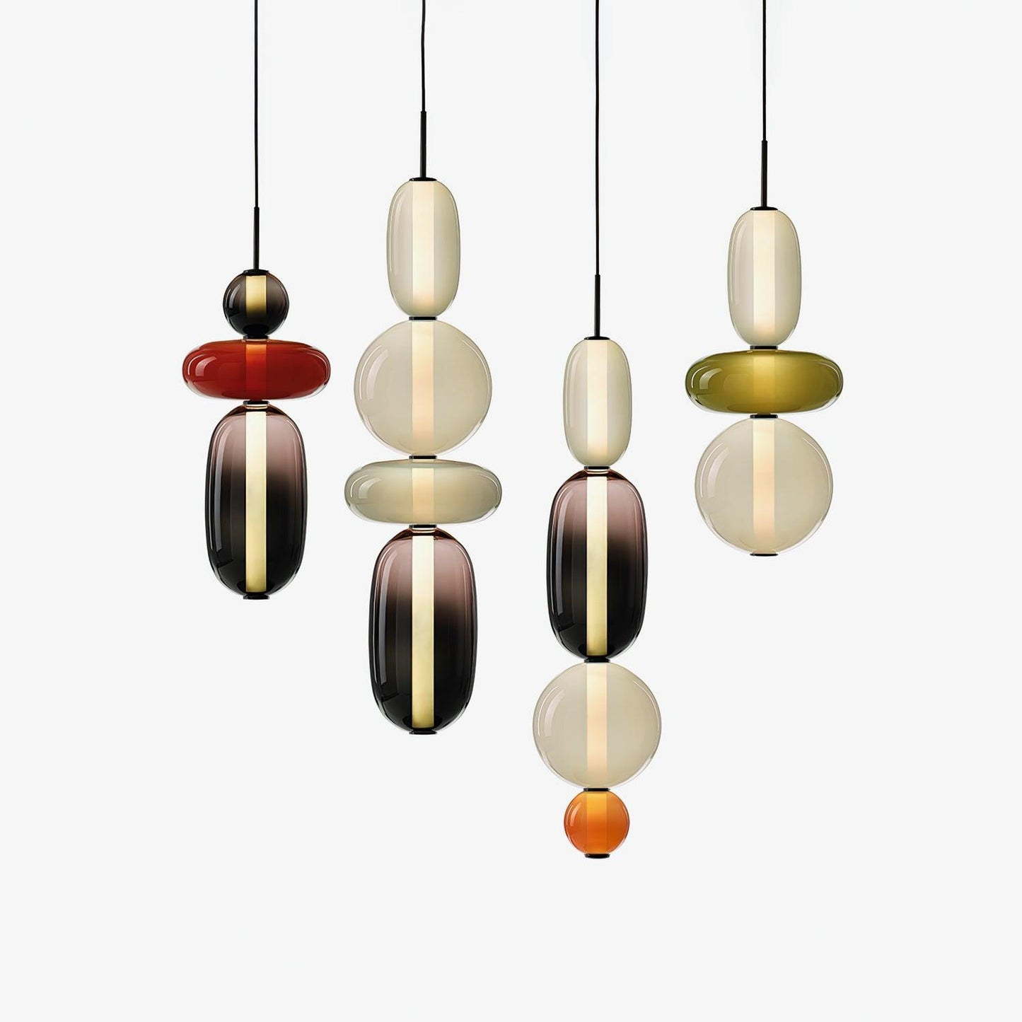 Mara | Colored Glass Pendant Lamp Bedroom Entryway Hanging