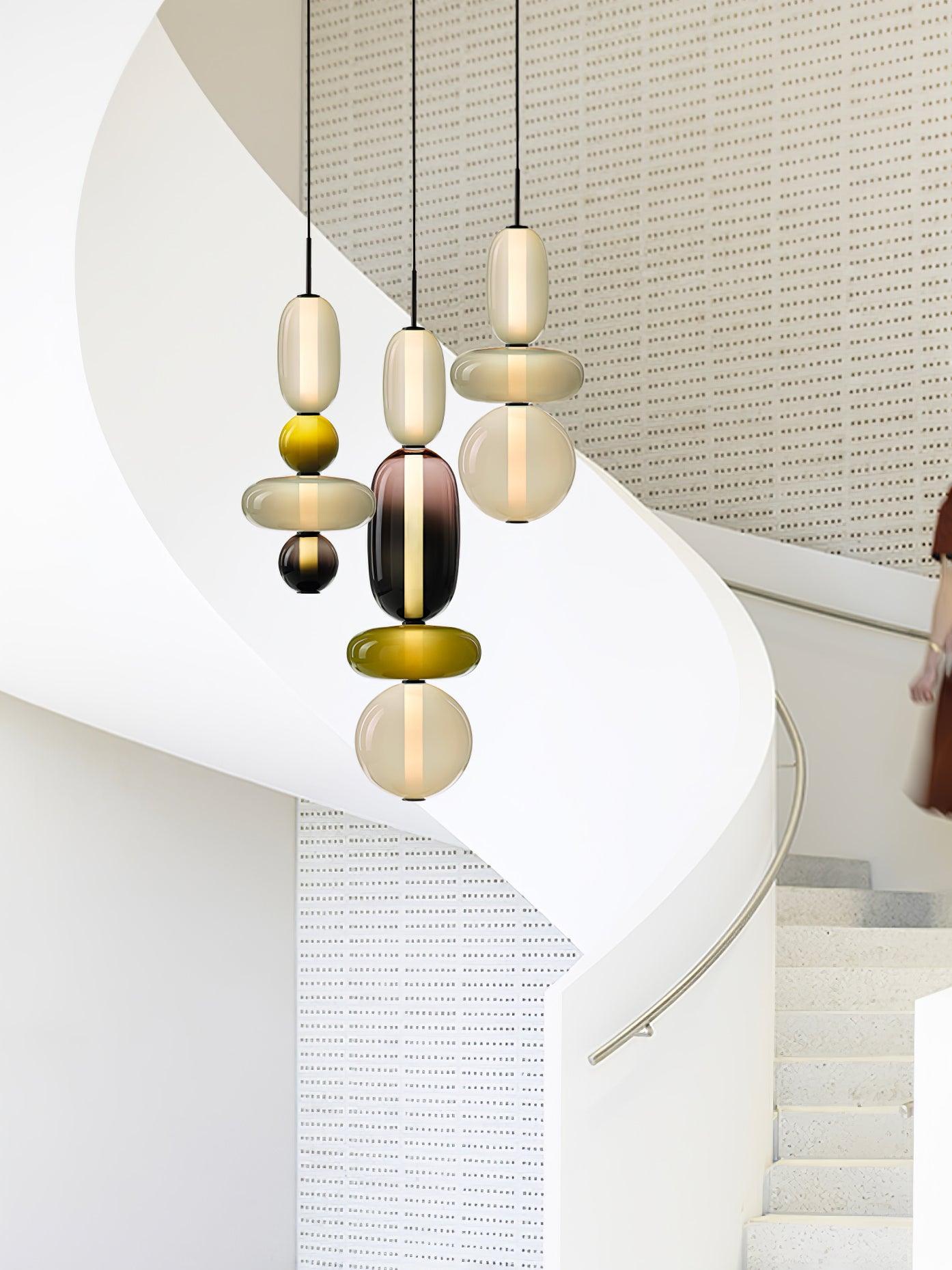 Mara | Colored Glass Pendant Lamp Bedroom Entryway Hanging