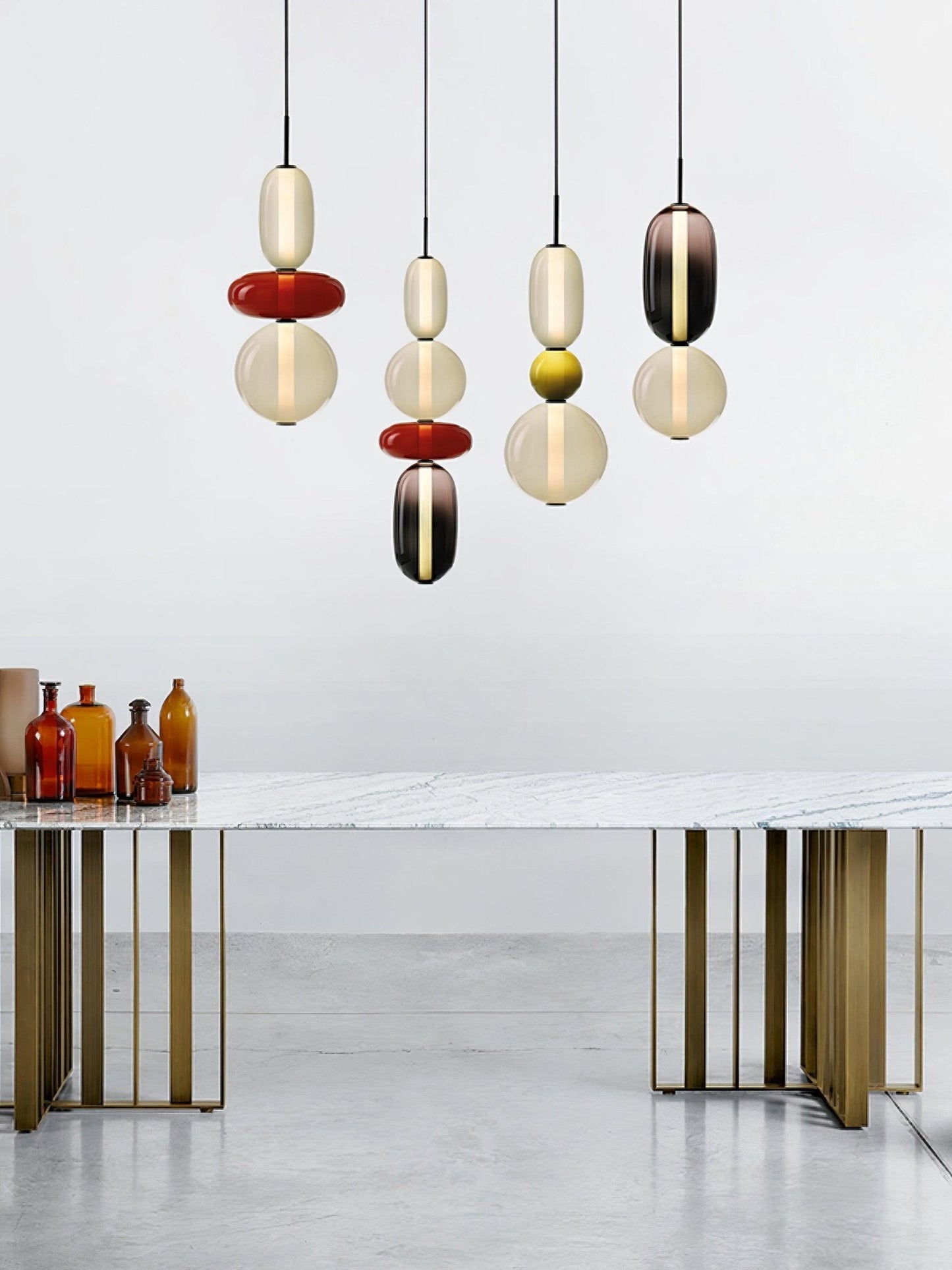 Mara | Colored Glass Pendant Lamp Bedroom Entryway Hanging