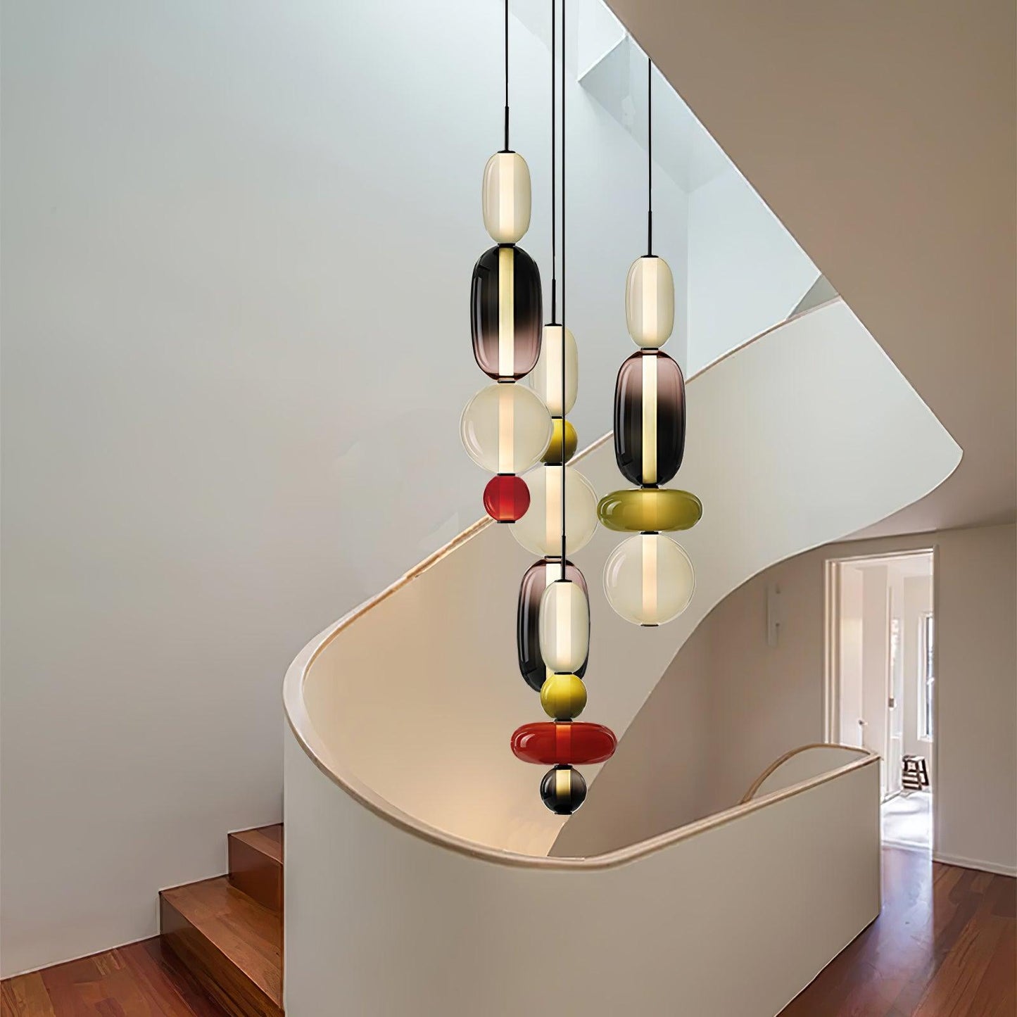 Mara | Colored Glass Pendant Lamp Bedroom Entryway Hanging