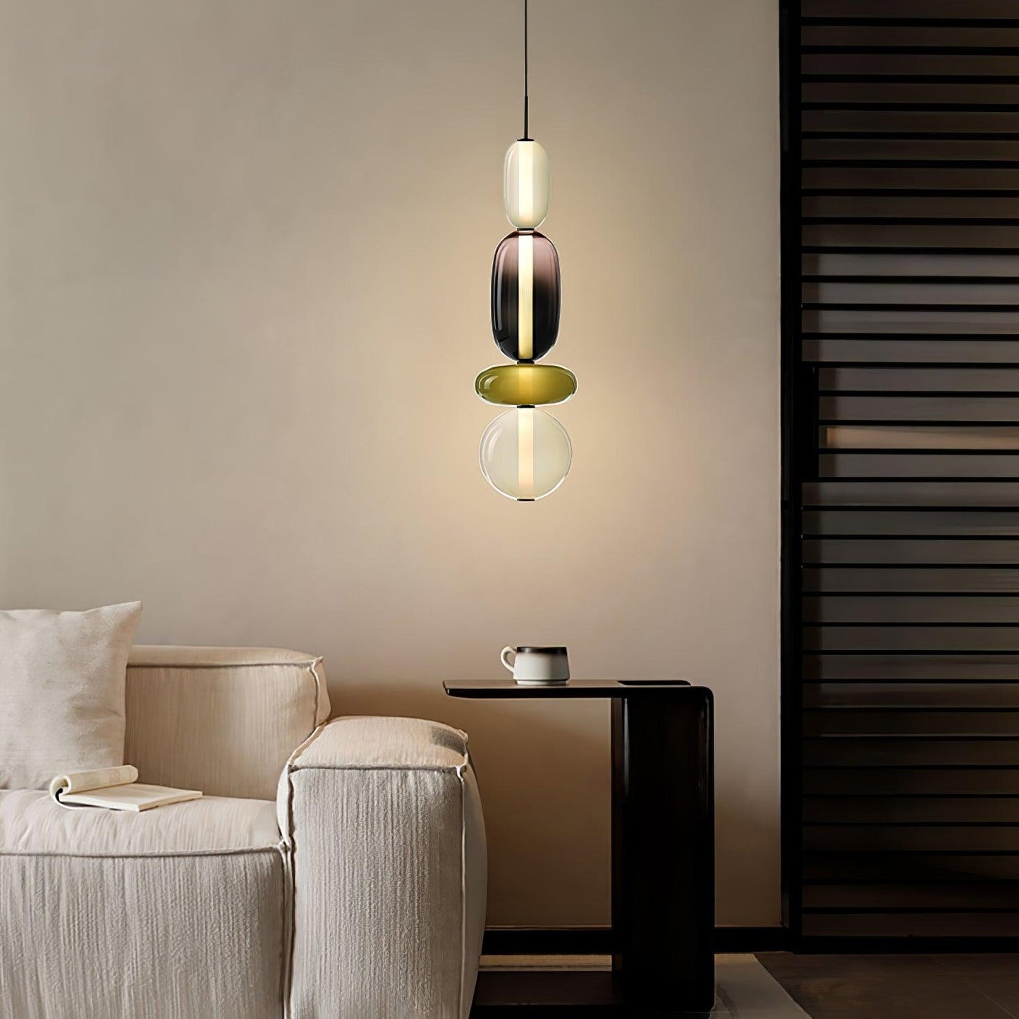 Mara | Colored Glass Pendant Lamp Bedroom Entryway Hanging