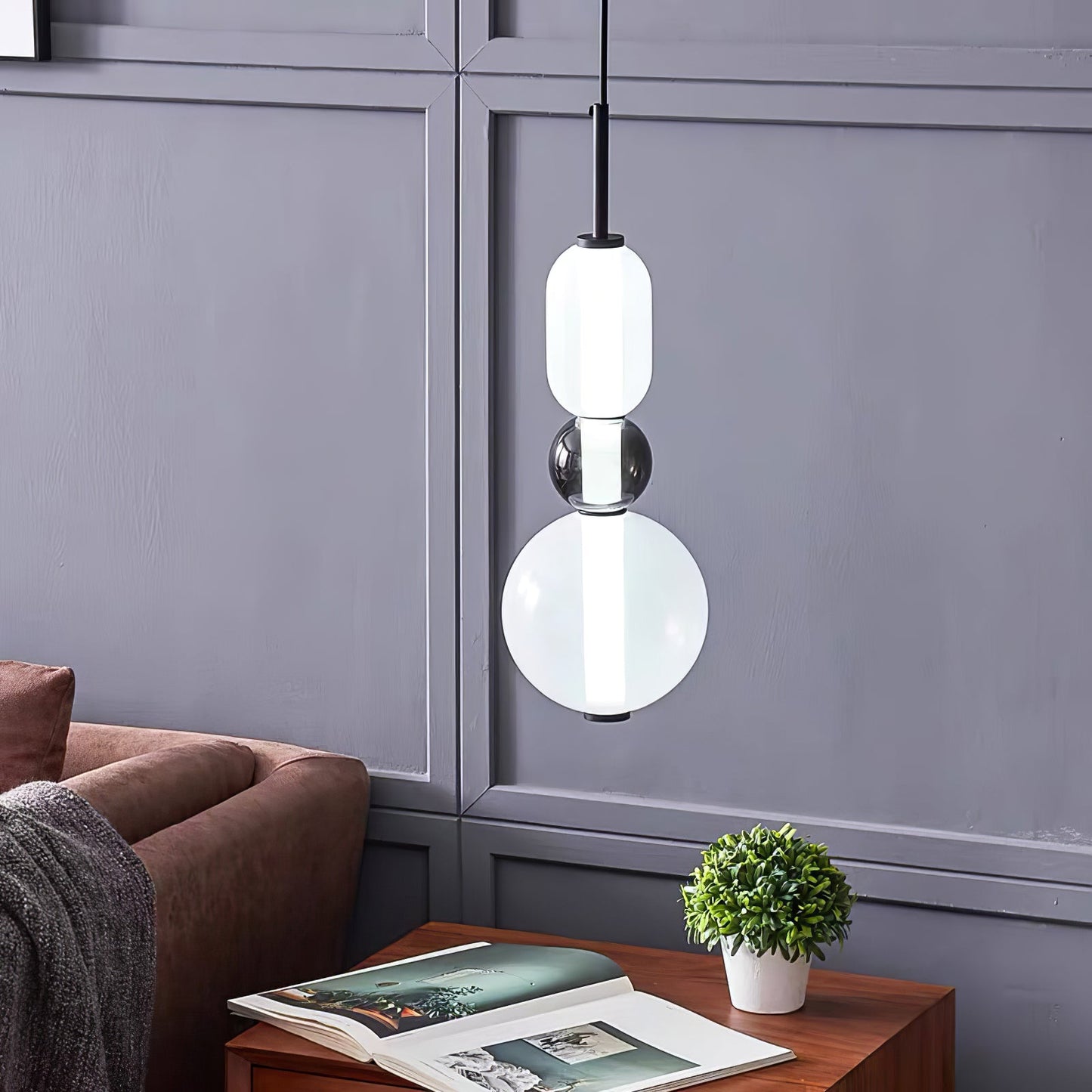Mara | Colored Glass Pendant Lamp Bedroom Entryway Hanging