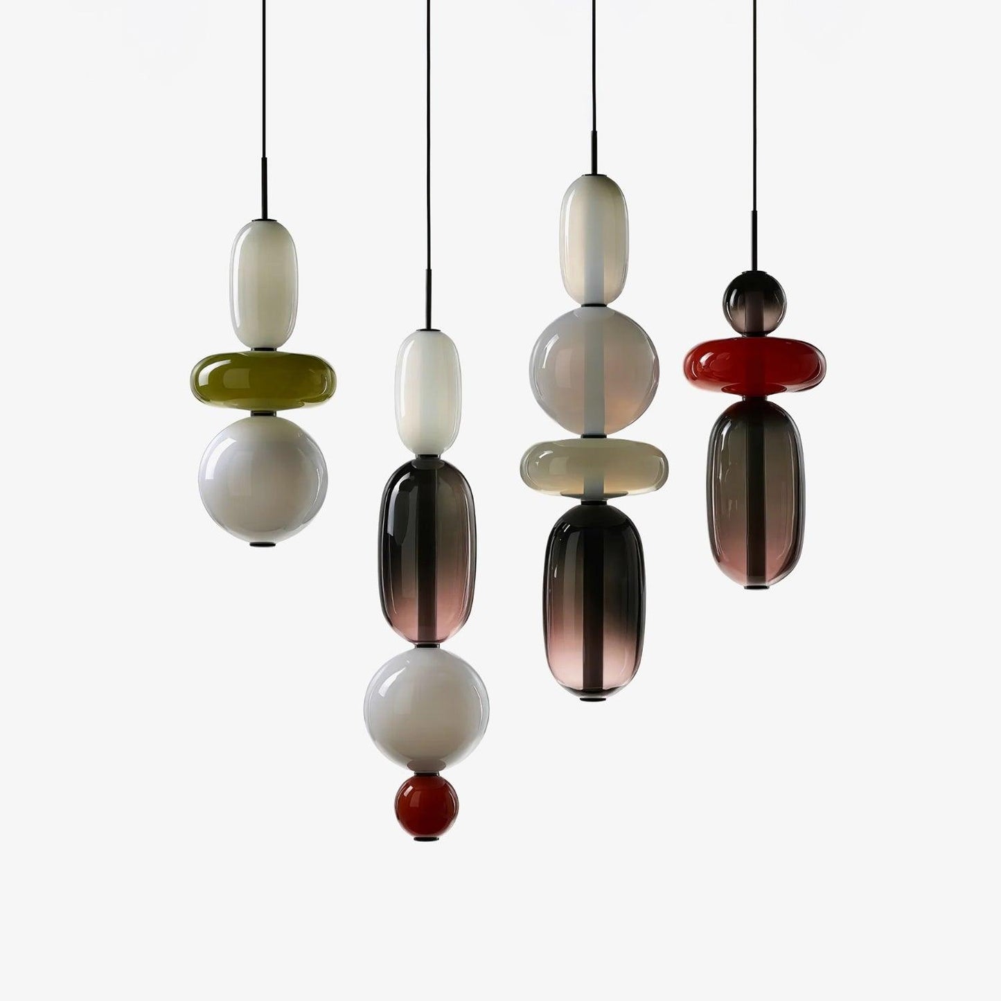 Mara | Colored Glass Pendant Lamp Bedroom Entryway Hanging