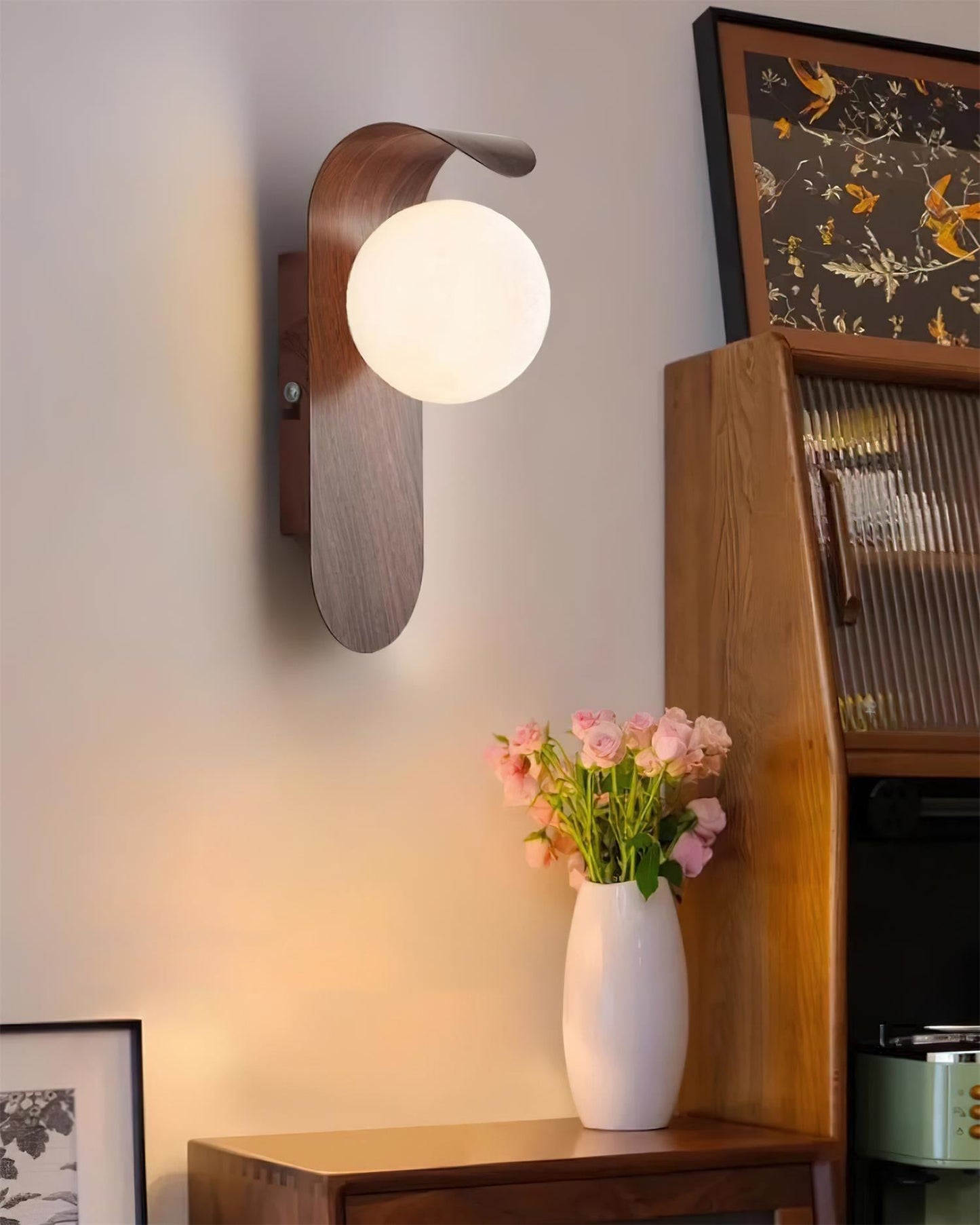 Woody | Modern Wall Lamp, D 5.1″ x W 3.9″ x H 9.8″
