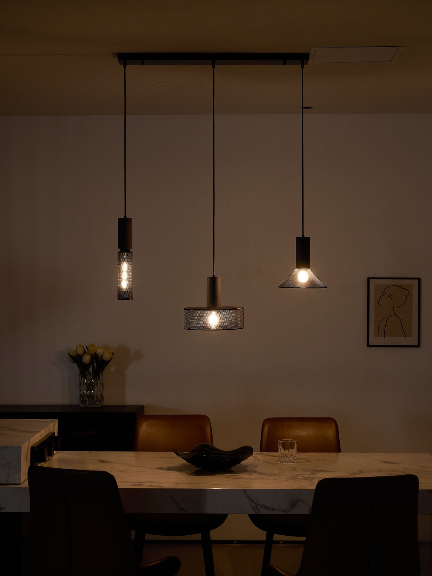 Luxara | Cement Cylinder Pendant for Modern Home Lighting Fixture