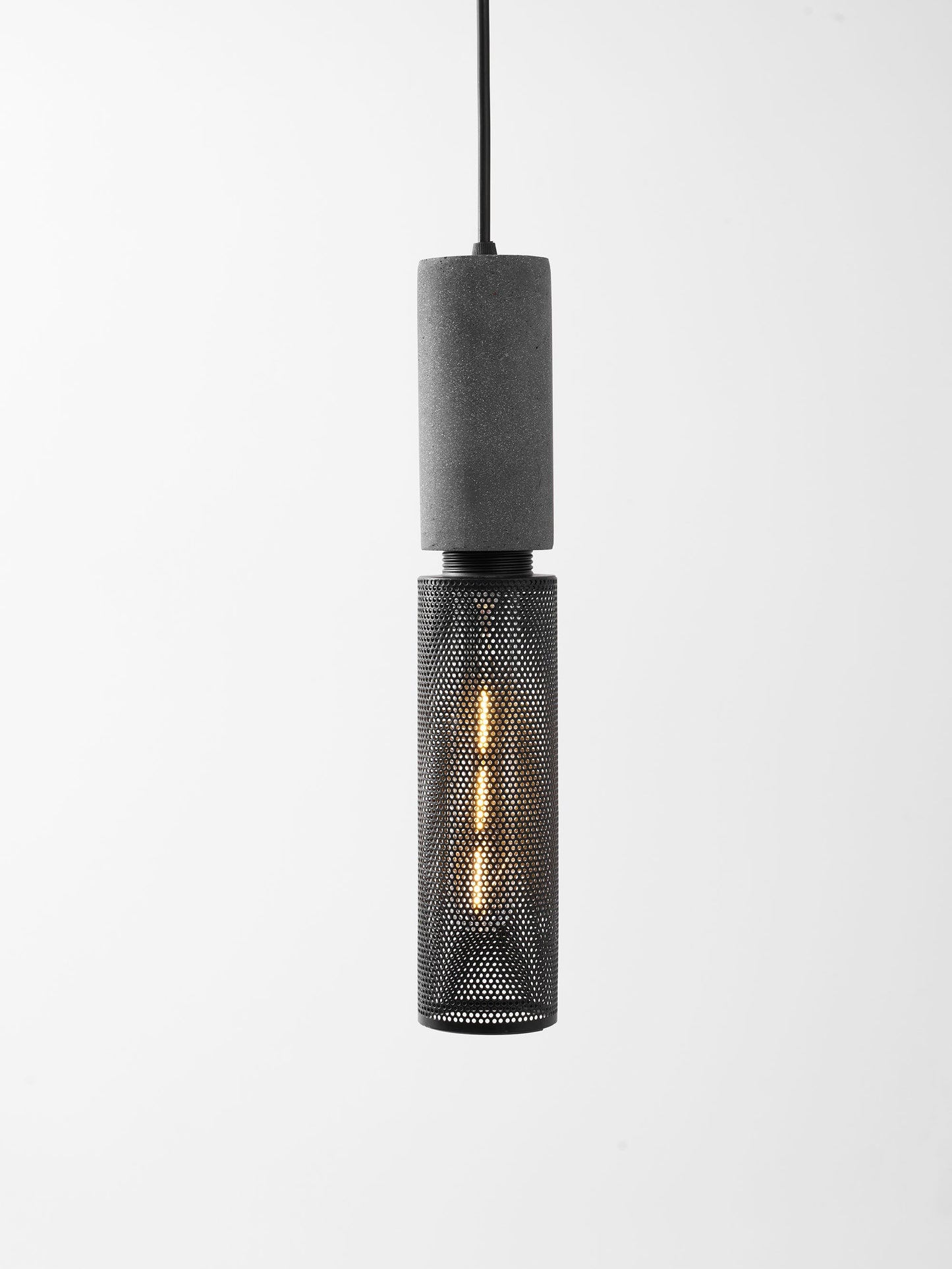 Luxara | Cement Cylinder Pendant for Modern Home Lighting Fixture
