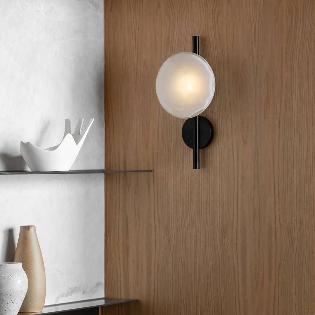 Zeno | Round Ceto Glass Wall Light