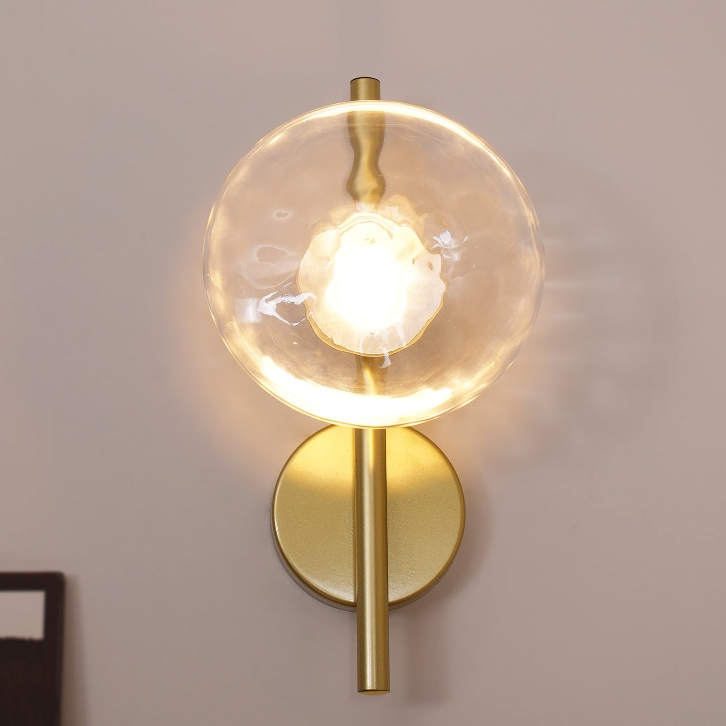 Zeno | Round Ceto Glass Wall Light