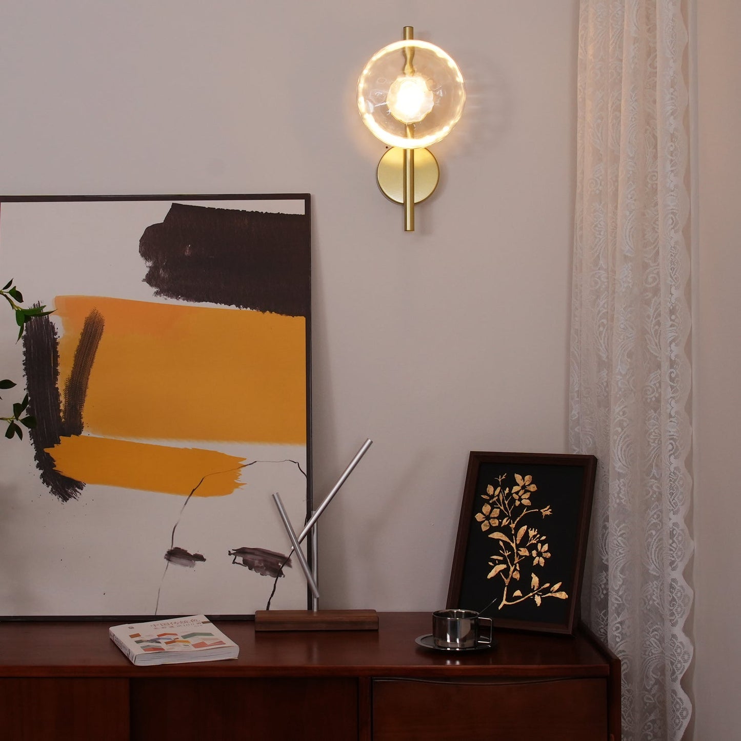 Zeno | Round Ceto Glass Wall Light